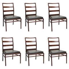 Set of 6 T.H. Robsjohn Gibbings Ladder Back Side Chairs