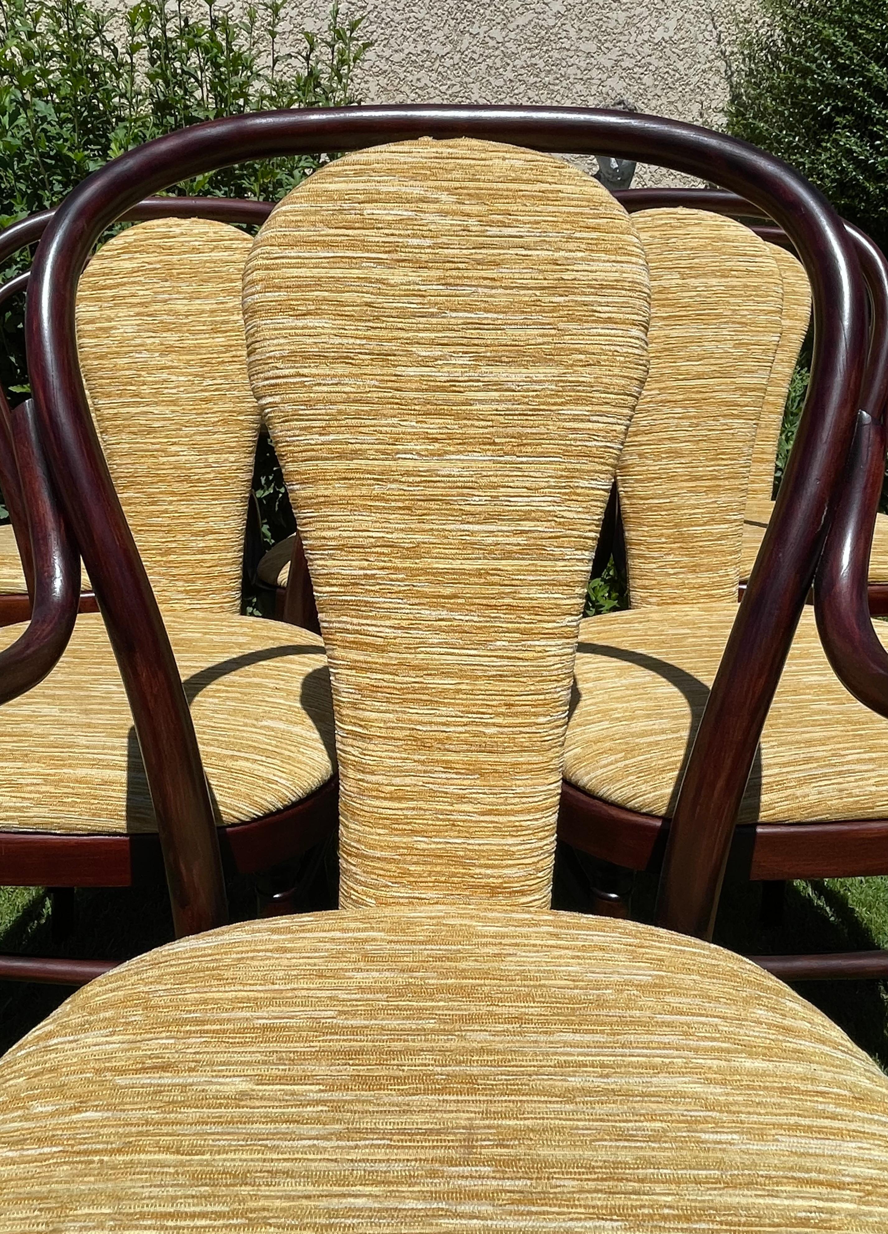 Set Of 6 Thonet Armchairs For Sale 1