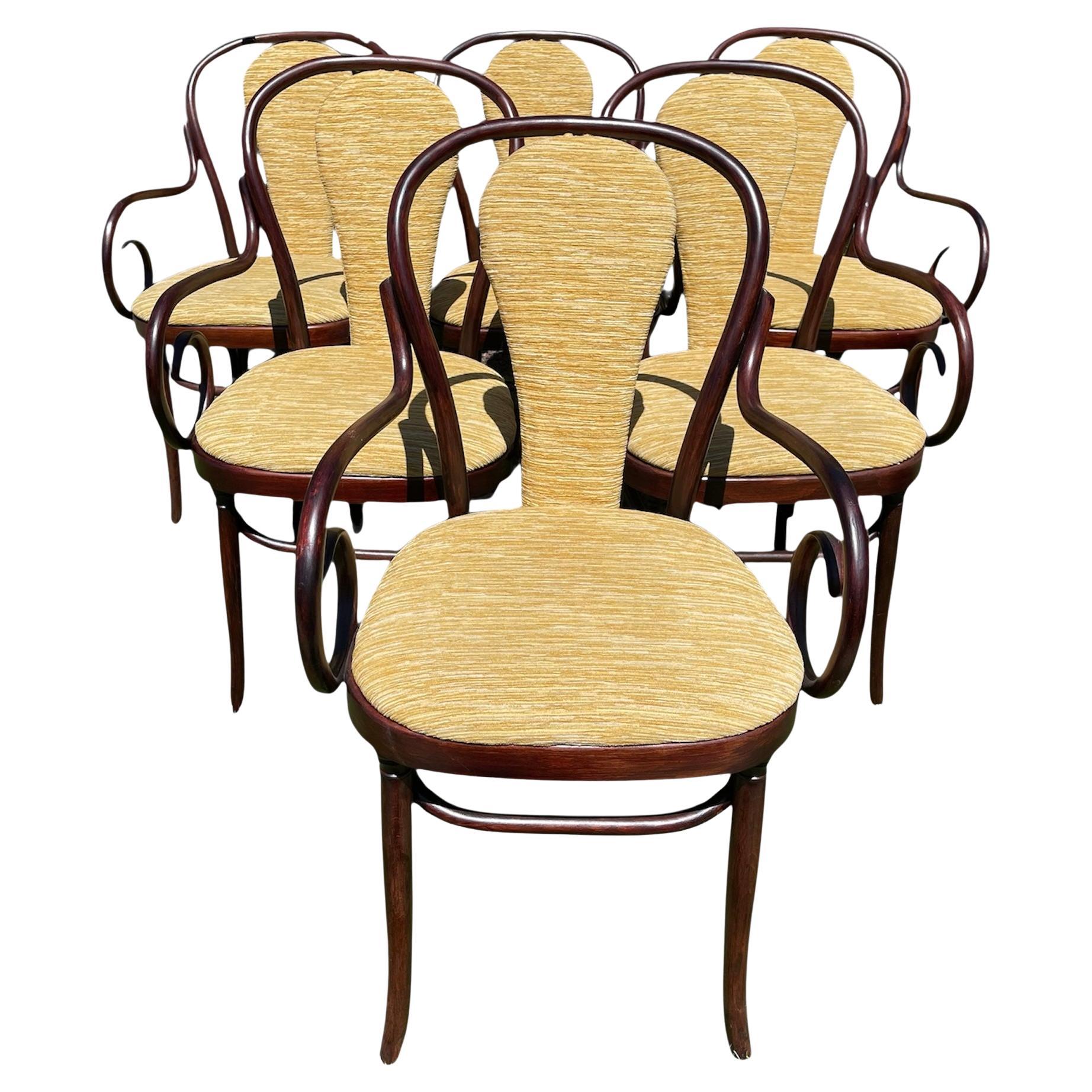 Set Of 6 Thonet Armchairs For Sale