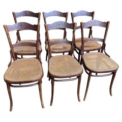Set of 6 Thonet bistro chairs number 97