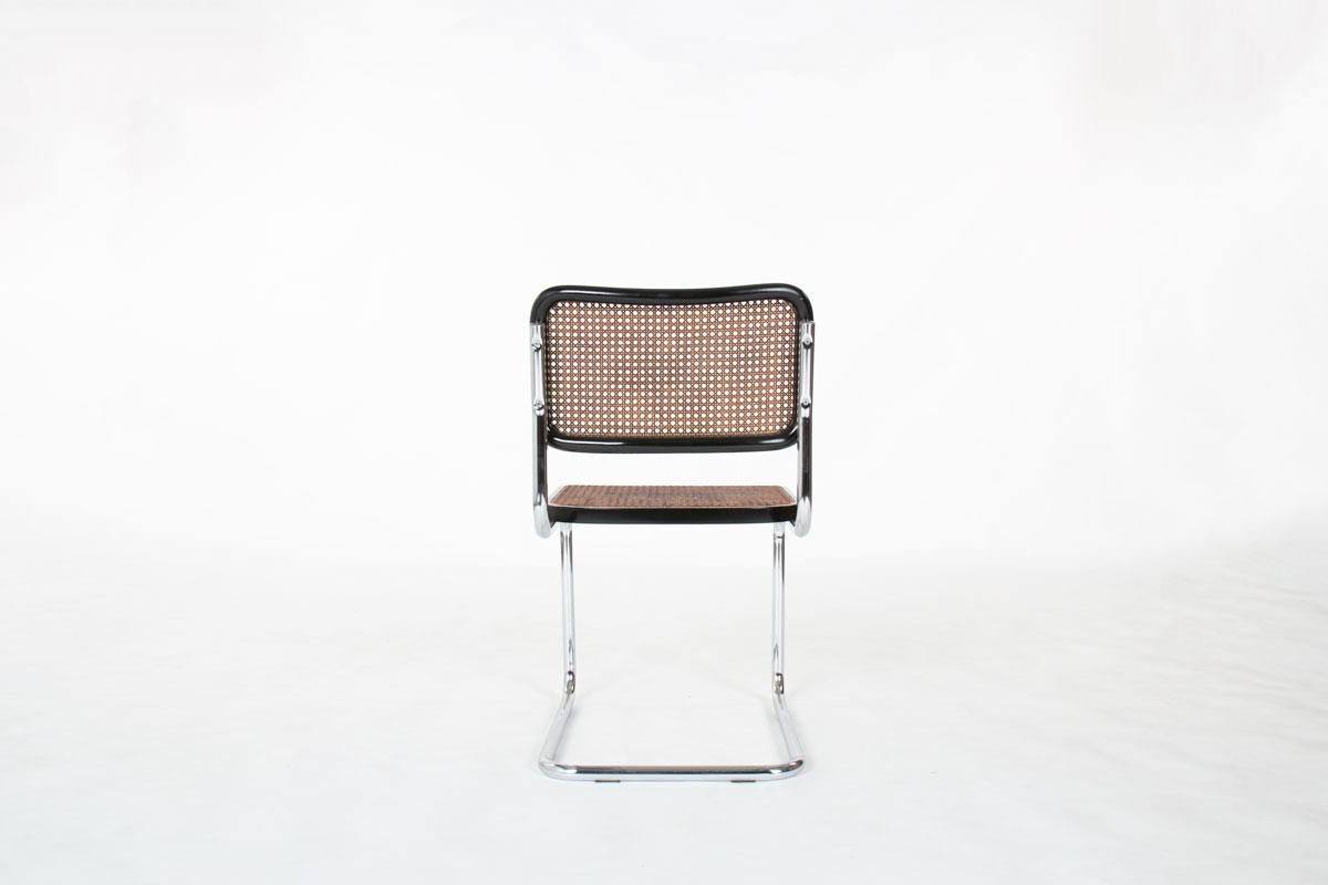 Set of 6 Thonet Cesca B32 Chairs by Marcel Breuer, 1970s (Gehstock) im Angebot