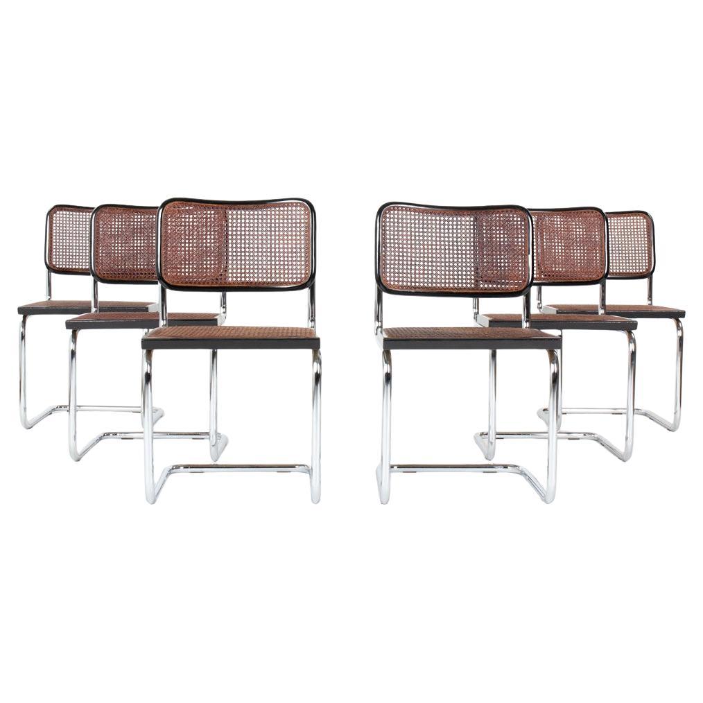 Set of 6 Thonet Cesca B32 Chairs by Marcel Breuer, 1970s