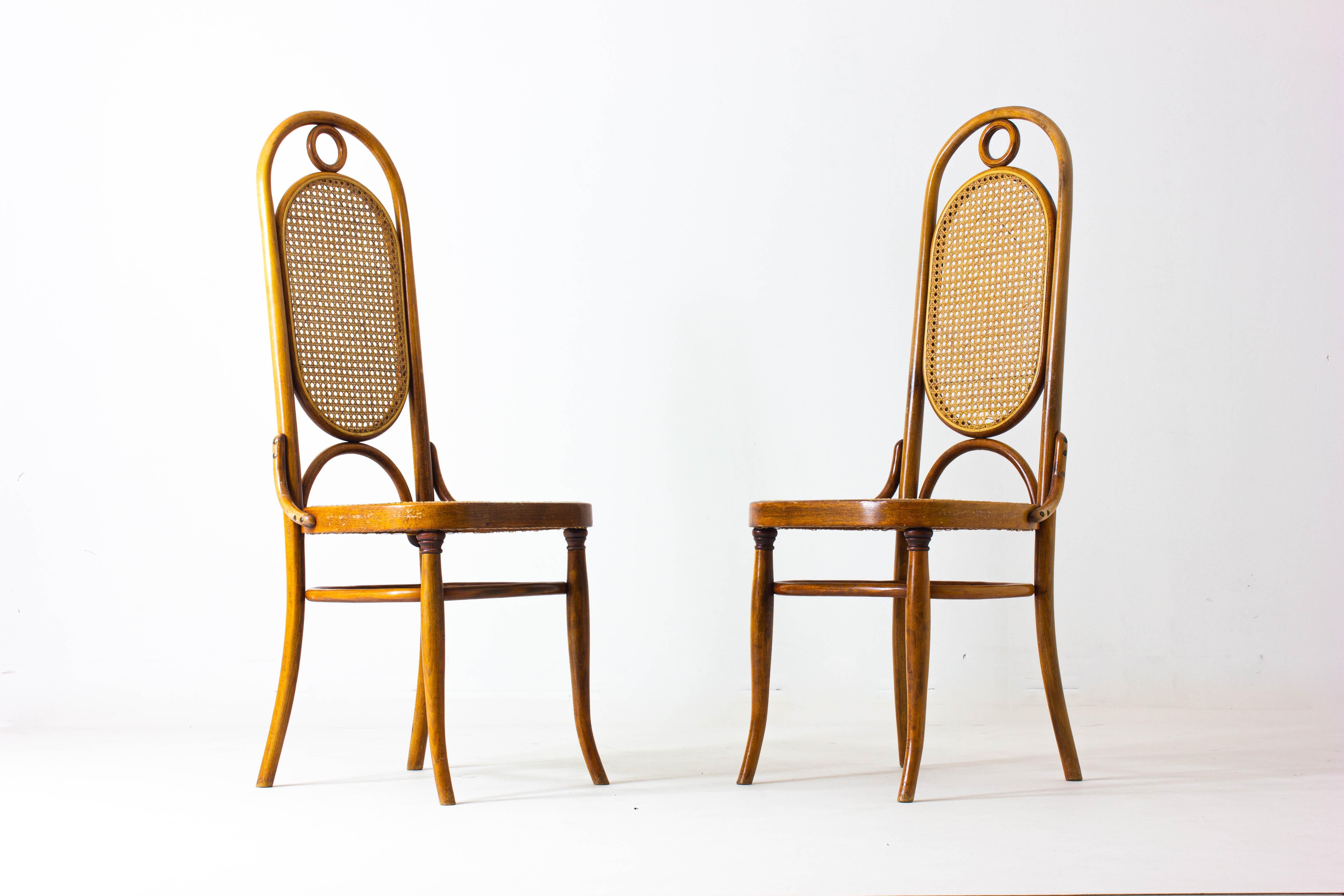 German Set of 6 Thonet chairs model 207