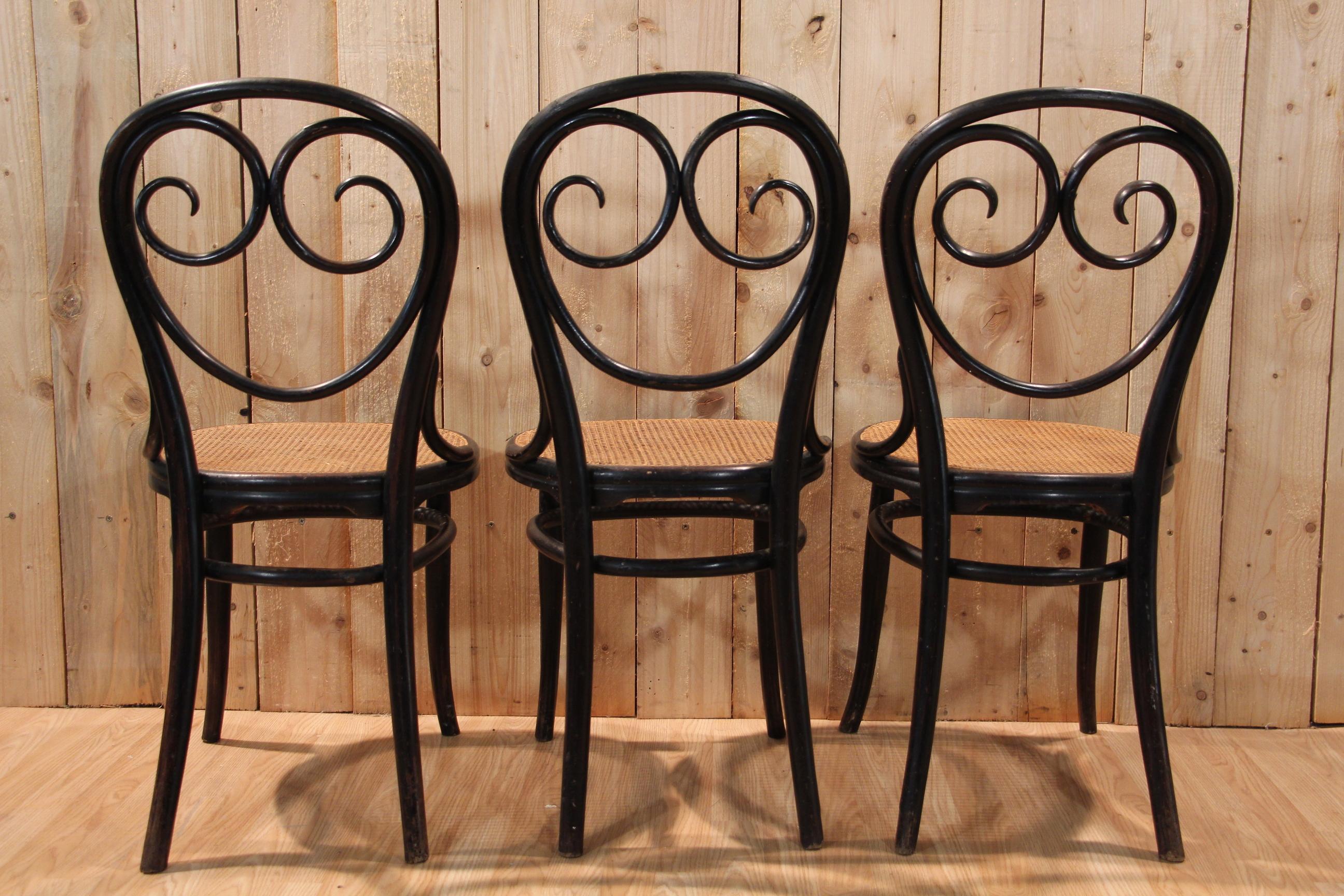 Set di 6 sedie Thonet n. 2 Napoleone III in vendita 2