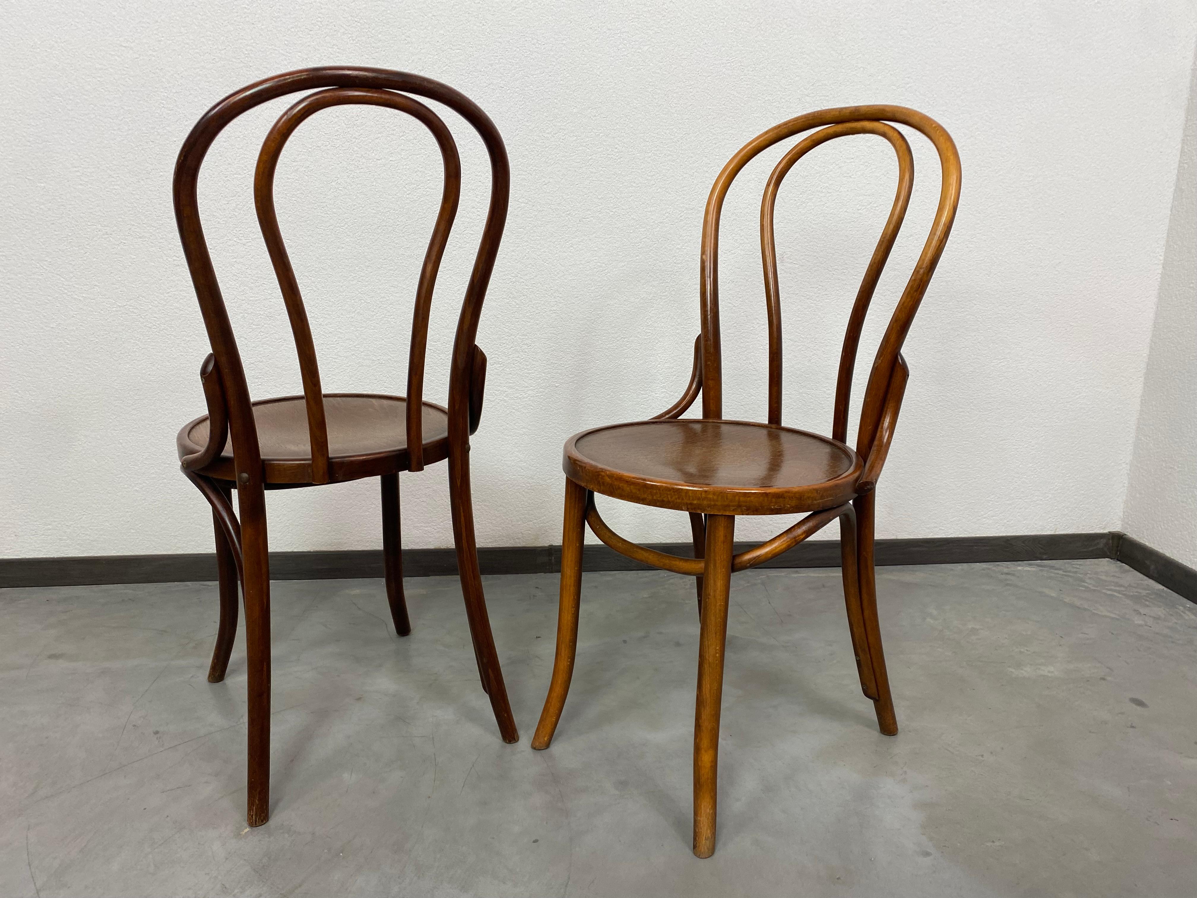 Vienna Secession Set of 6 Thonet dining chairs no.16
