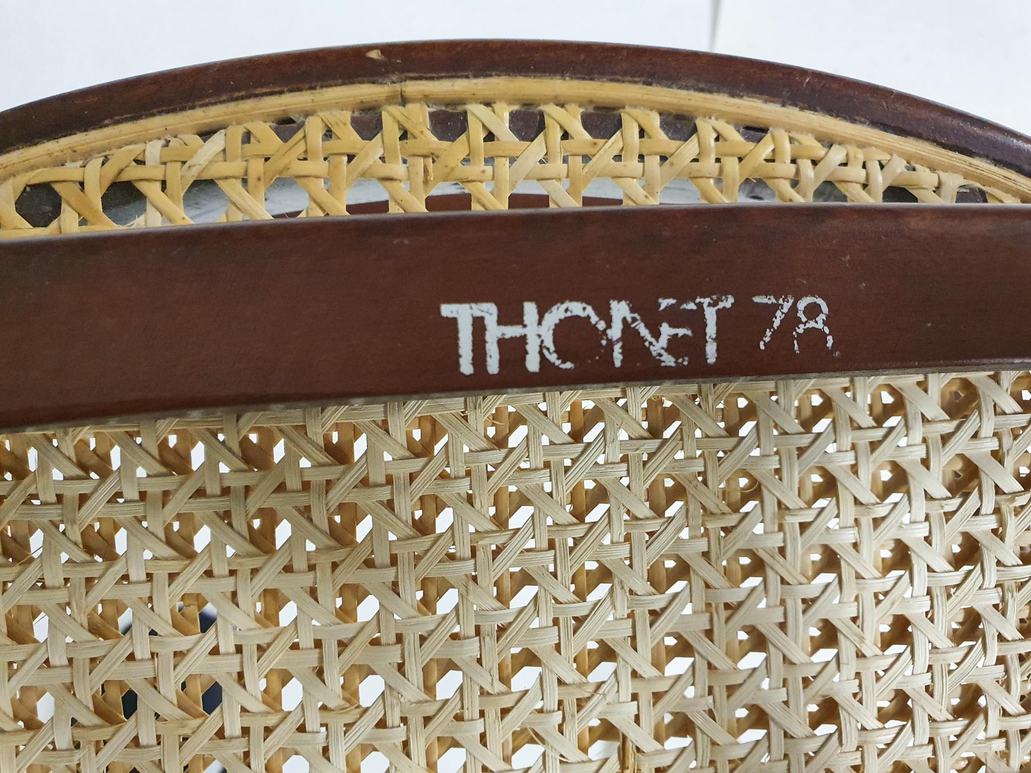 Czech Set of 6 Thonet model 78 dining chairs for RESERVED FOR MALA