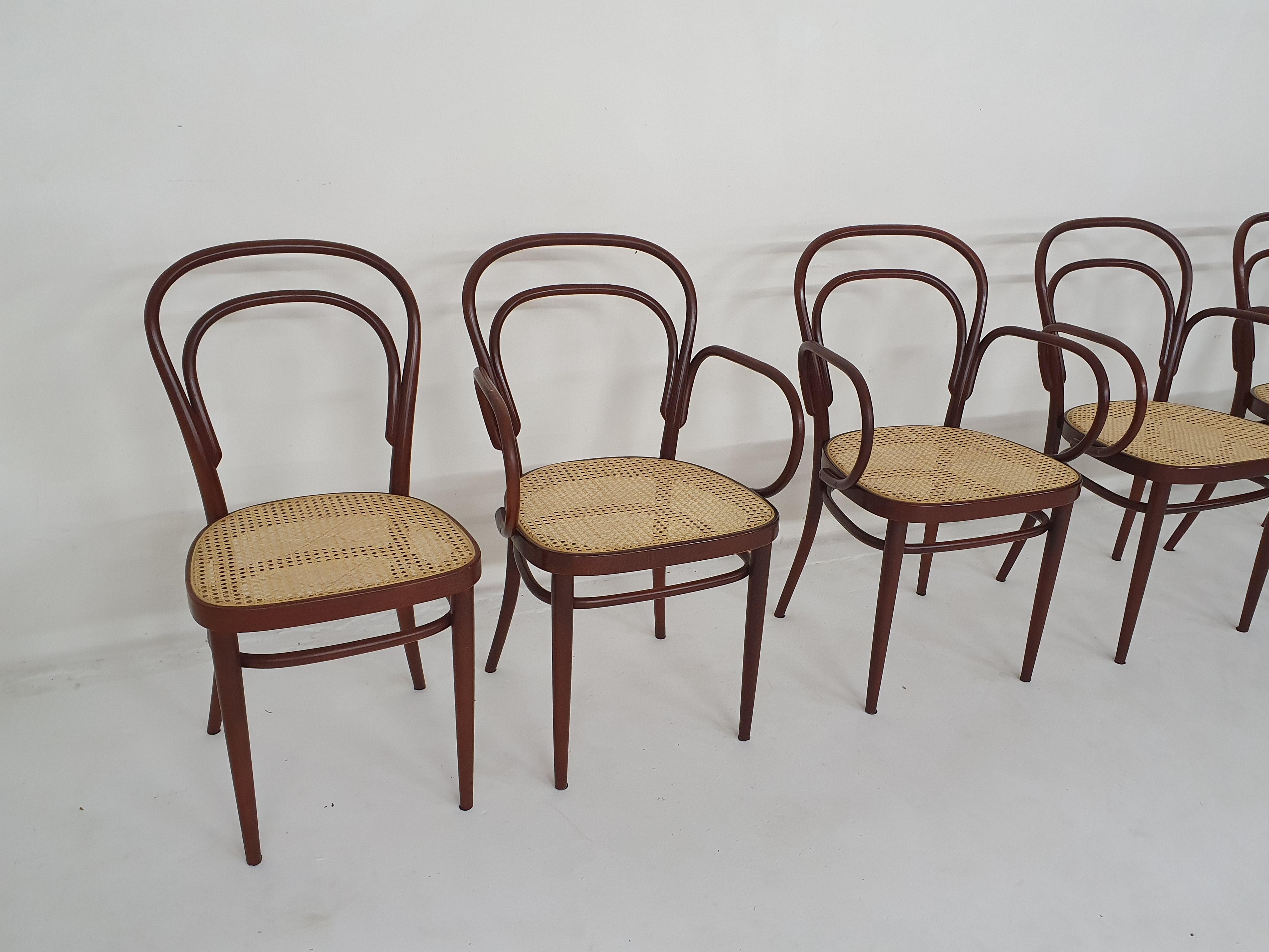 20th Century Set of 6 Thonet model 78 dining chairs for RESERVED FOR MALA