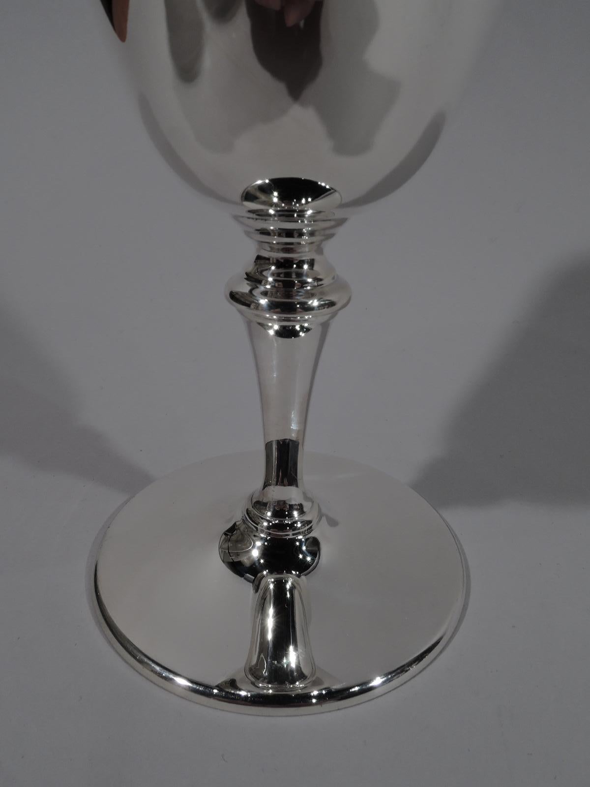 tiffany sterling silver wine goblets