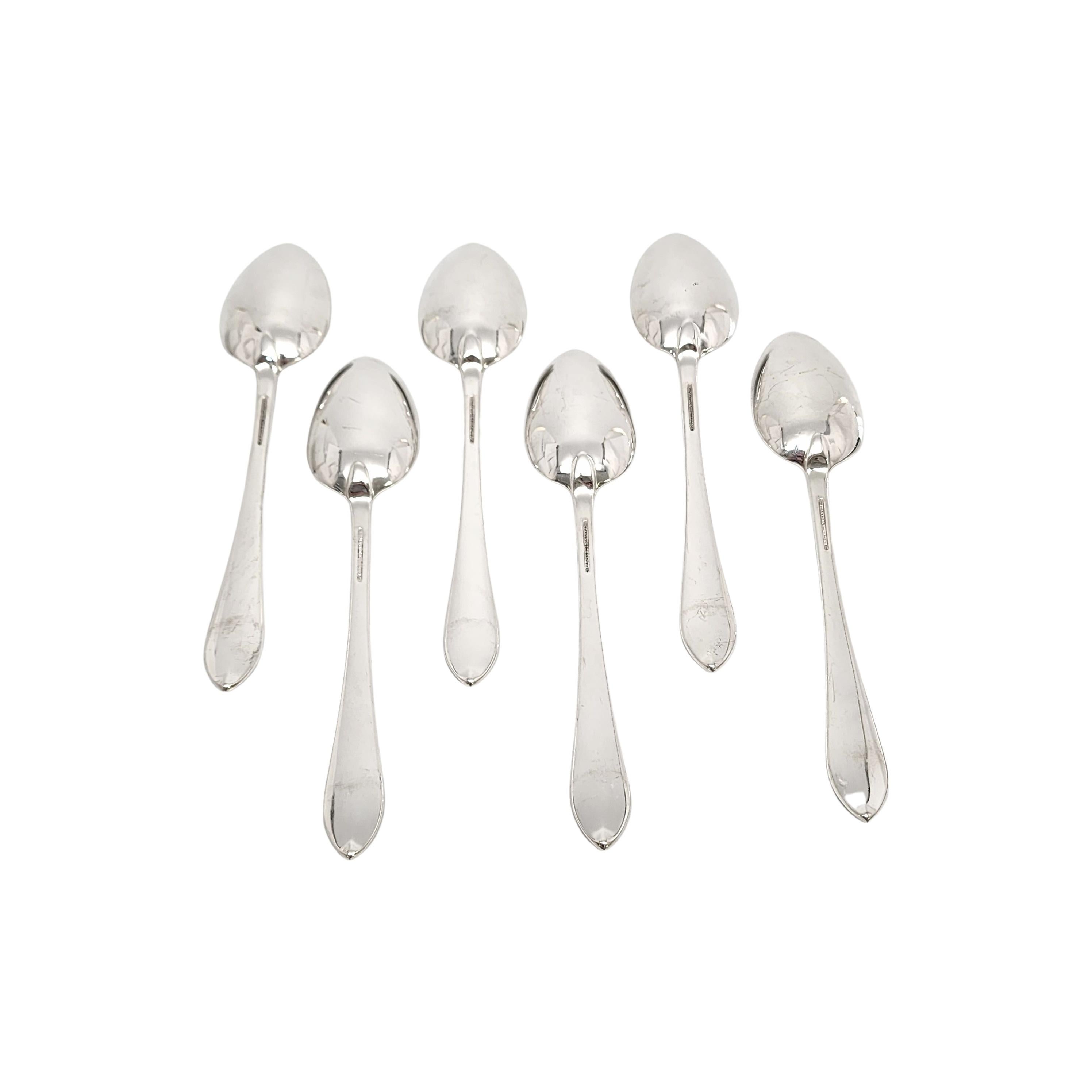 Set of 6 Tiffany & Co Sterling Silver Faneuil Fruit/Orange Spoons In Good Condition For Sale In Washington Depot, CT