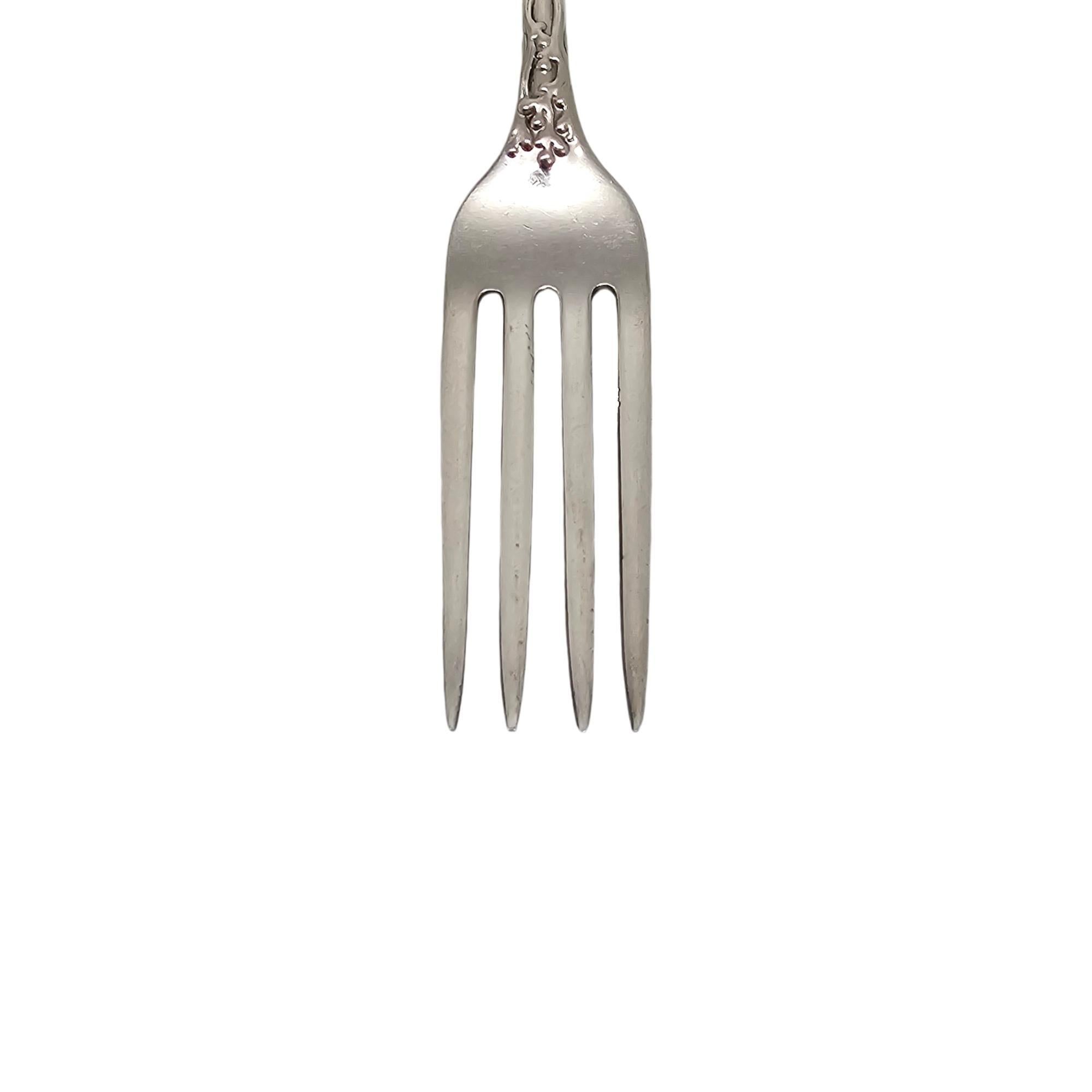 Set of 6 Tiffany & Co Wave Edge Sterling Silver Forks w/Monogram 7 1/8