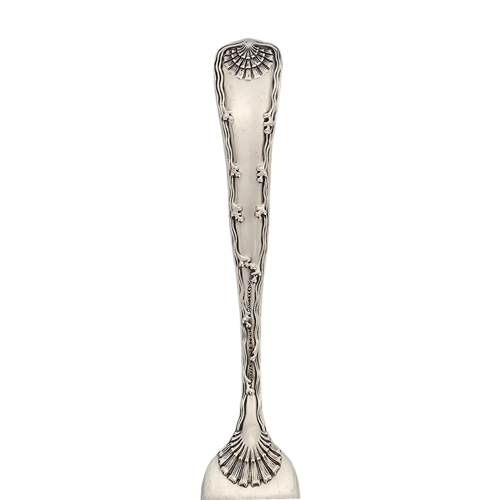 Set of 6 Tiffany & Co Wave Edge Sterling Silver Forks w/Monogram 7 1/8