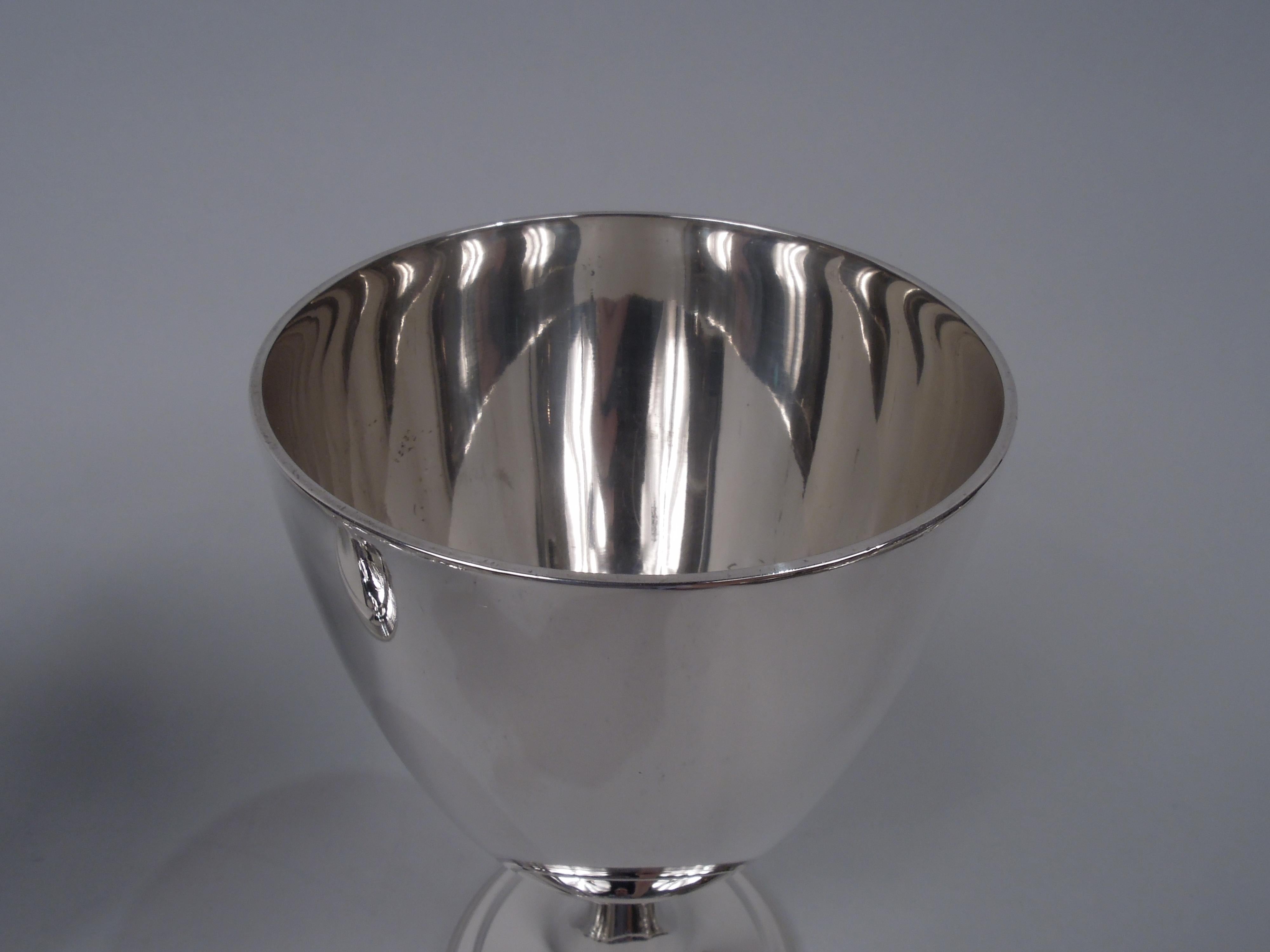 Set of 6 Tiffany Georgian Neoclassical Sterling Silver Goblets In Good Condition In New York, NY