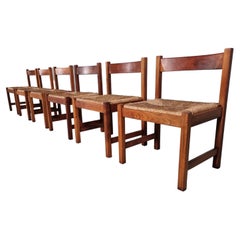 Retro Set of 6 Torbecchia Chairs by Giovanni Michelucci for Poltronova, 1960s