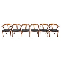 Ensemble de 6 chaises de salle à manger norvégiennes Torbjorn Afdal