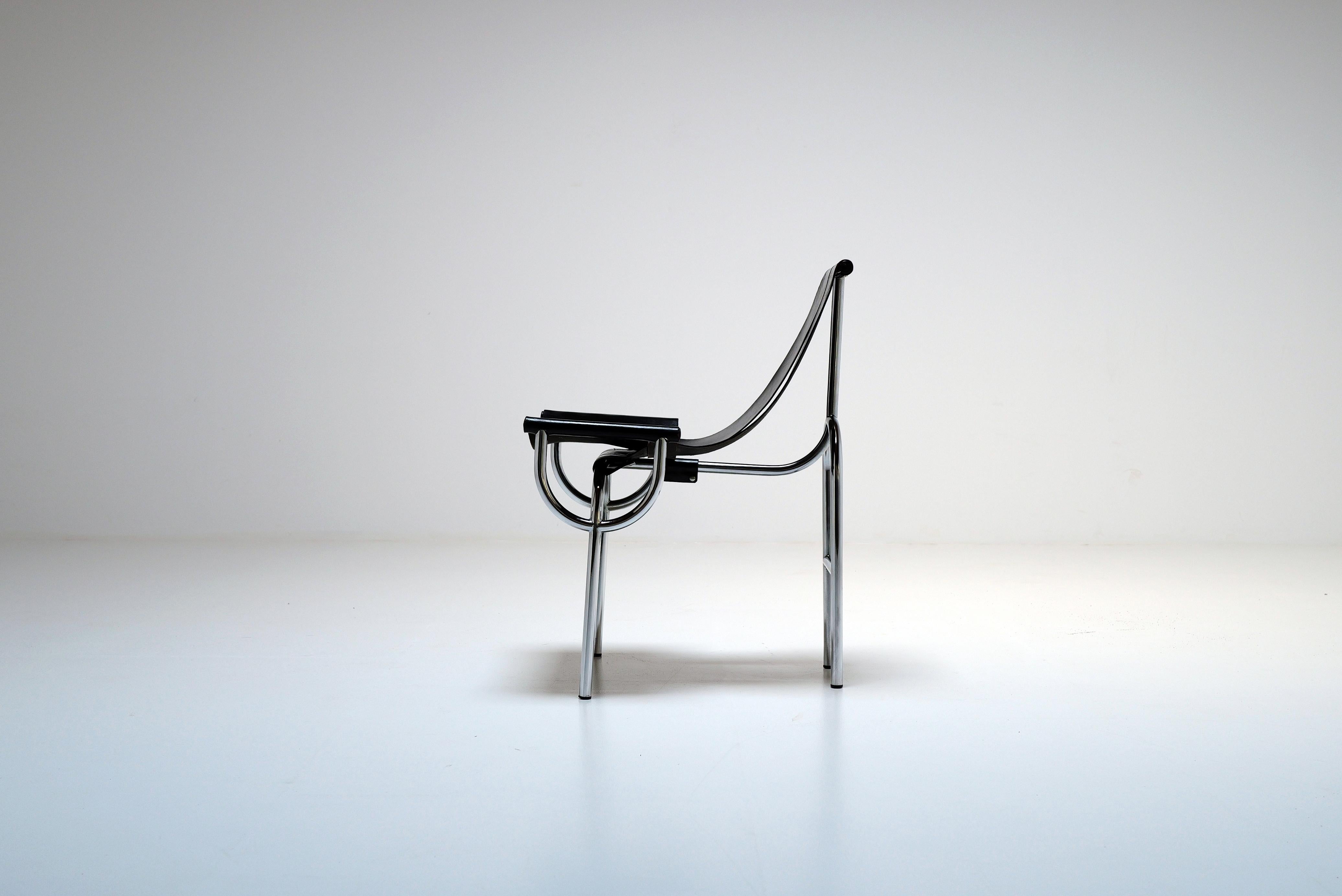 Mid-20th Century Set of 6 TRI 15 Chairs by Roberto Gabetti & AImaro Isola for Arbo, Italy, 1968 For Sale
