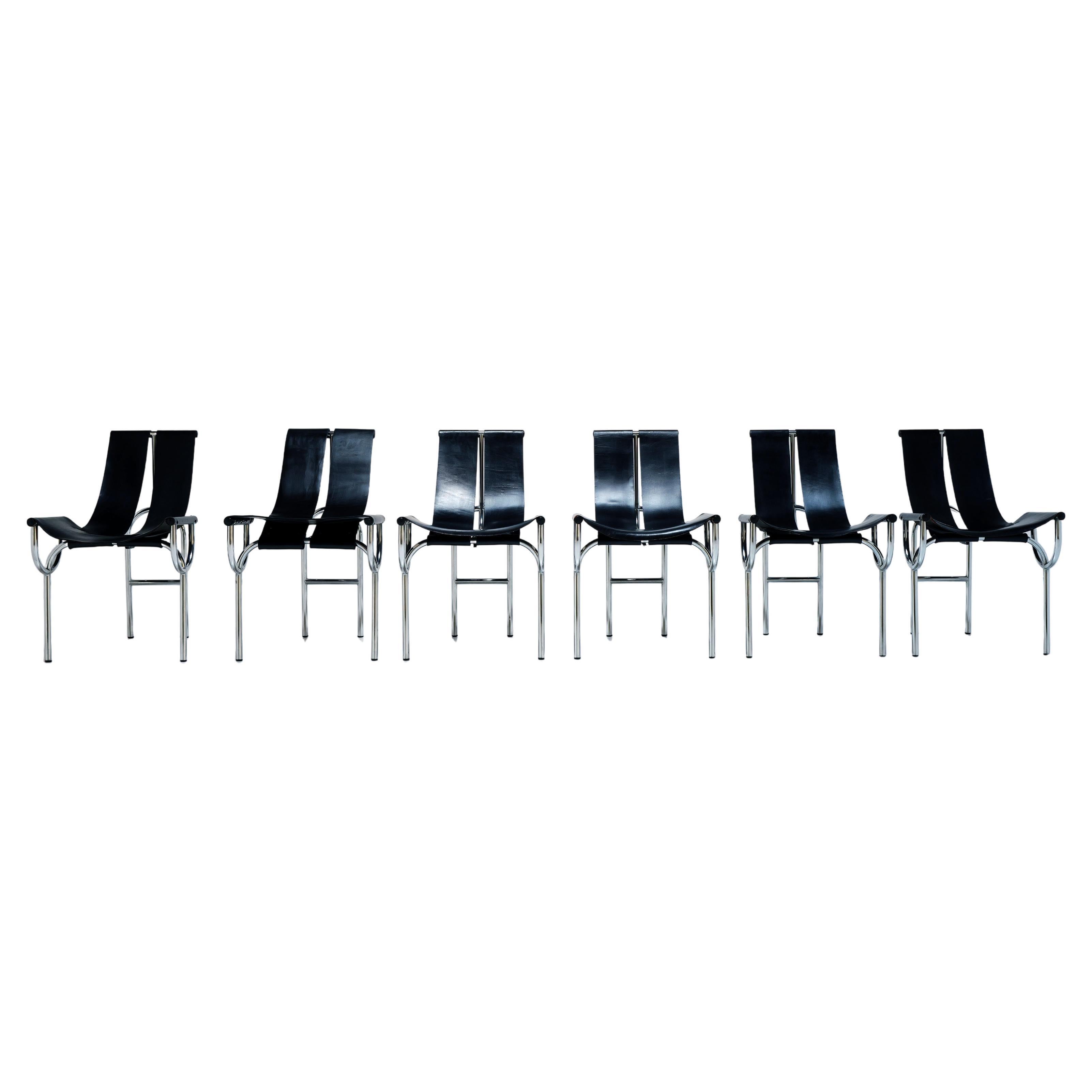 Set of 6 TRI 15 Chairs by Roberto Gabetti & AImaro Isola for Arbo, Italy, 1968 For Sale