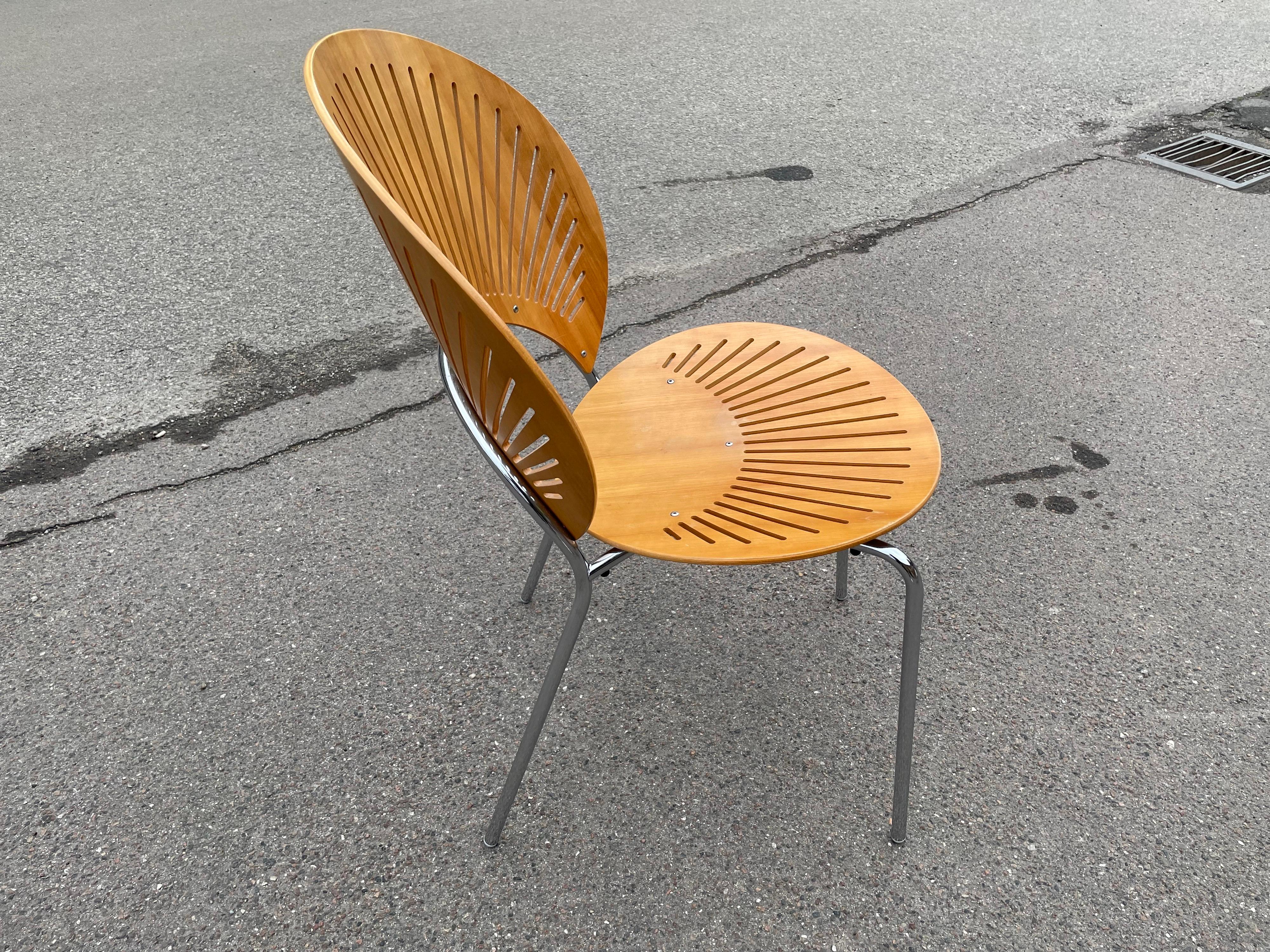 Set of 6 Trinidad Dinning Chairs Designed by Nanna Ditzel In Good Condition In Copenhagen, DK