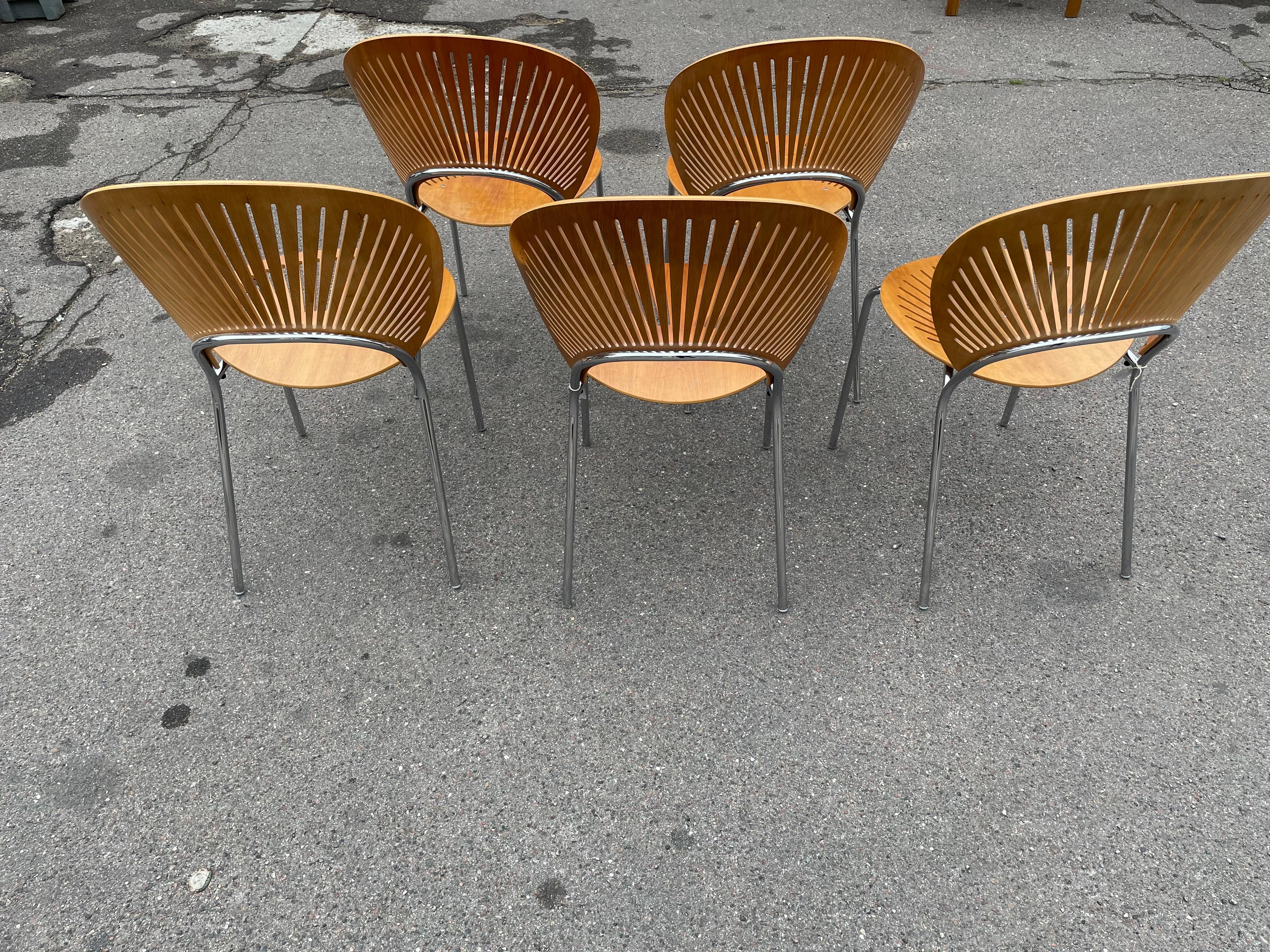 Set of 6 Trinidad Dinning Chairs Designed by Nanna Ditzel 2