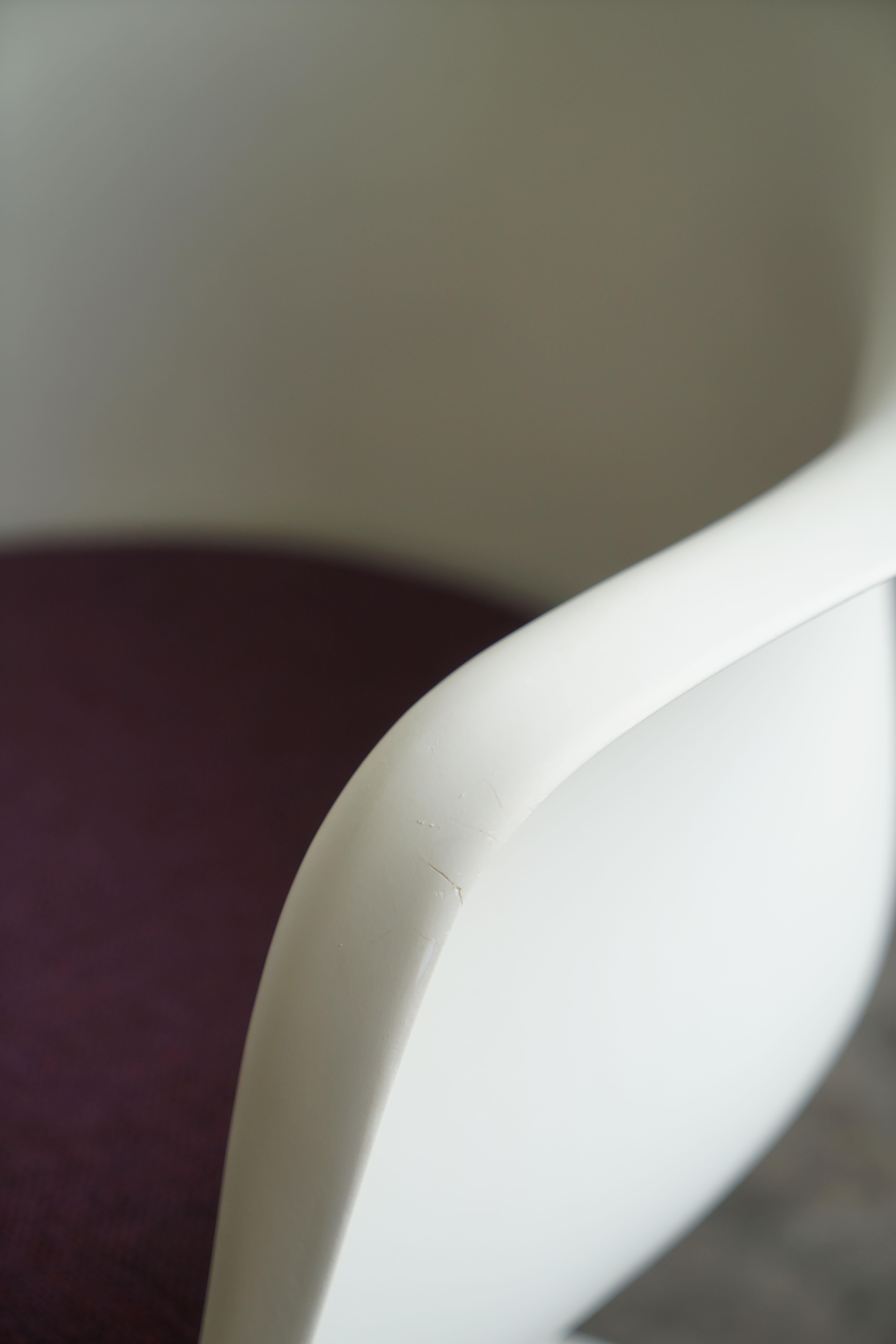 Set di 6 poltrone Tulip di Eero Saarinen per Knoll, tappezzeria a piombo, anni '60 in vendita 11
