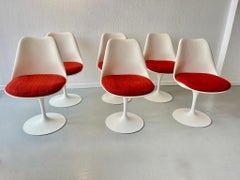 Ensemble de 6 chaises Tulip d'Eero Saarinen produit par Knoll International vers 1970