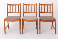 Set of 6 Uldum Møbelfabrik Dining Chairs Danish Teak 1960s Mid Century Modern Re