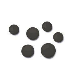 Set of 6 Umbra Grey Pin Wall Decor by Zieta