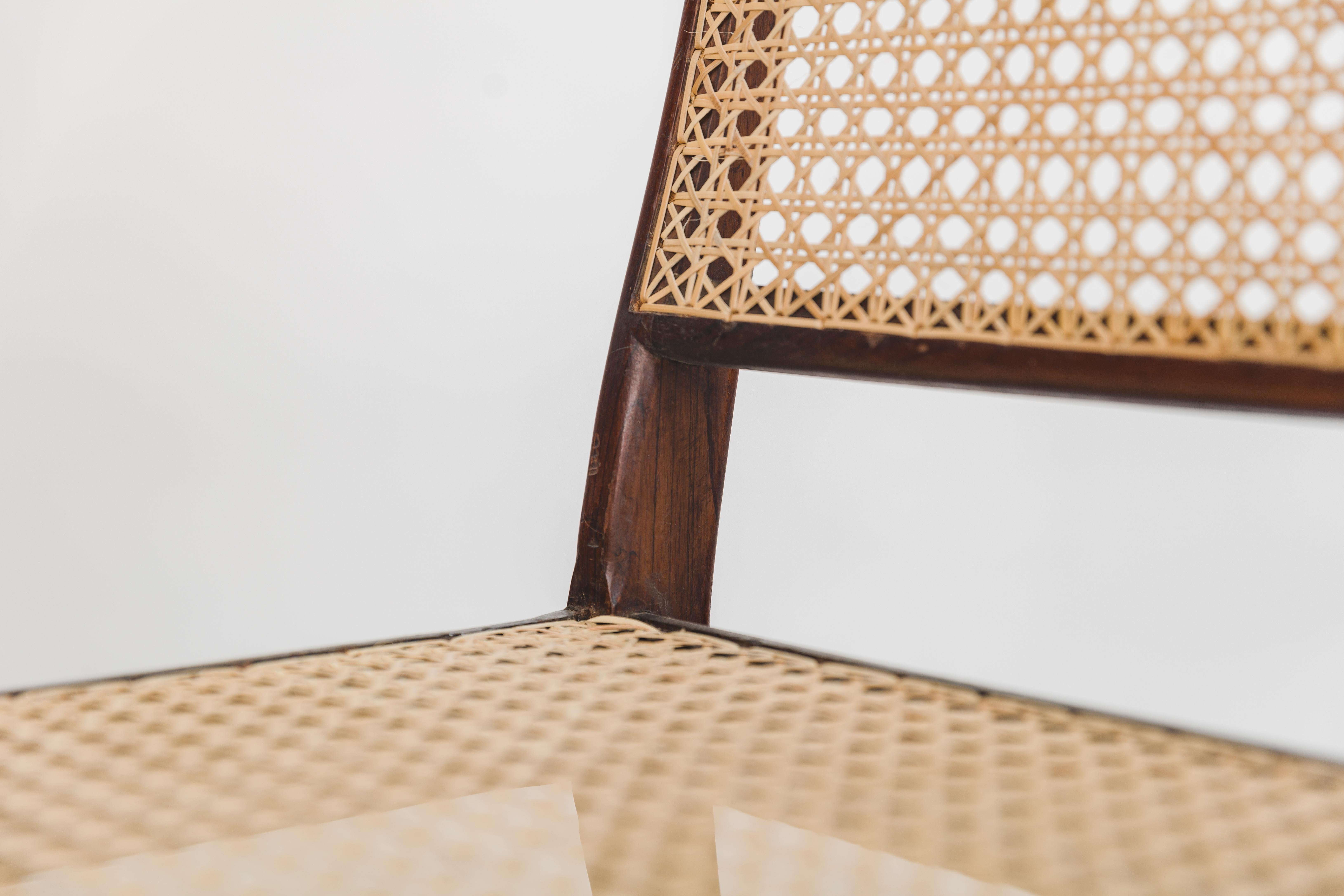 Set of 6 Unilabor Chairs MT 552, Geraldo de Barros, 1960s, Brazilian Design In Good Condition For Sale In New York, NY