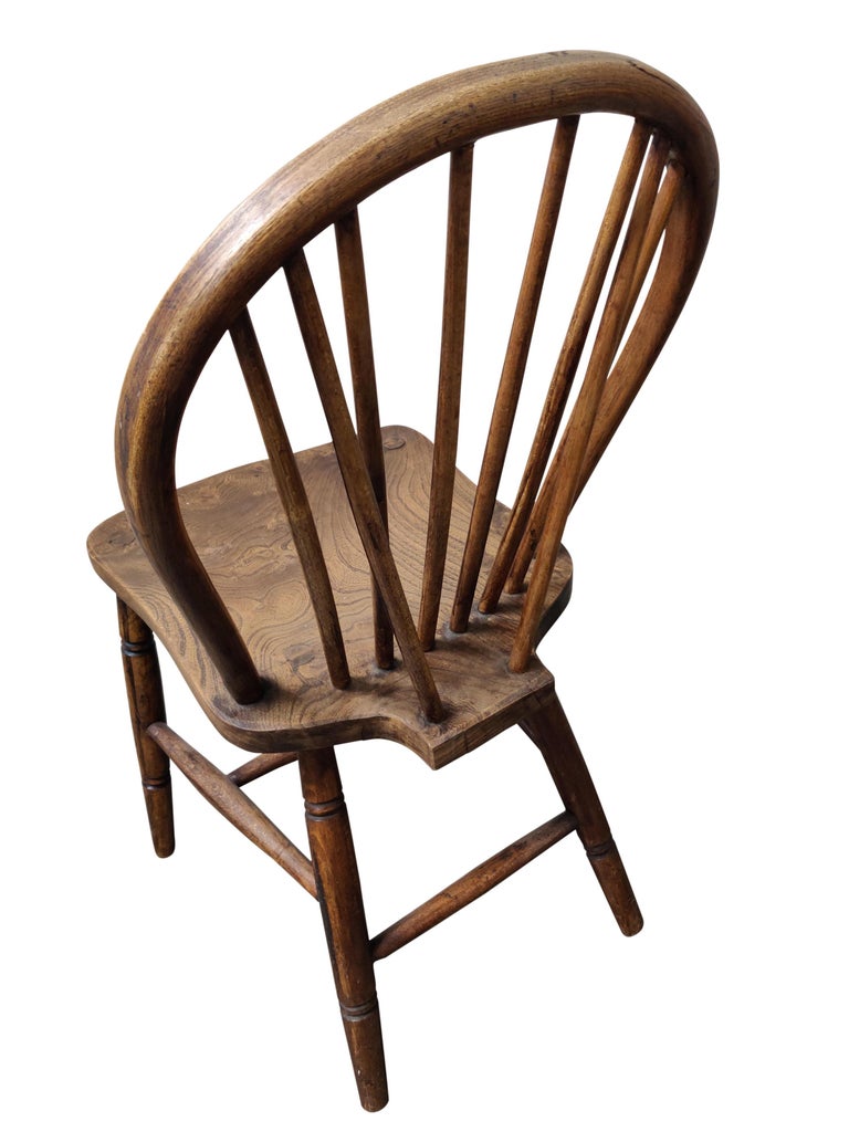 Set of 6 Unique Vintage Solid Wooden Ercol Dining Chairs by Lucian