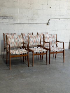 Lot de 6 chaises de salle à manger en teck, style vintage « Mid-Century Modern »