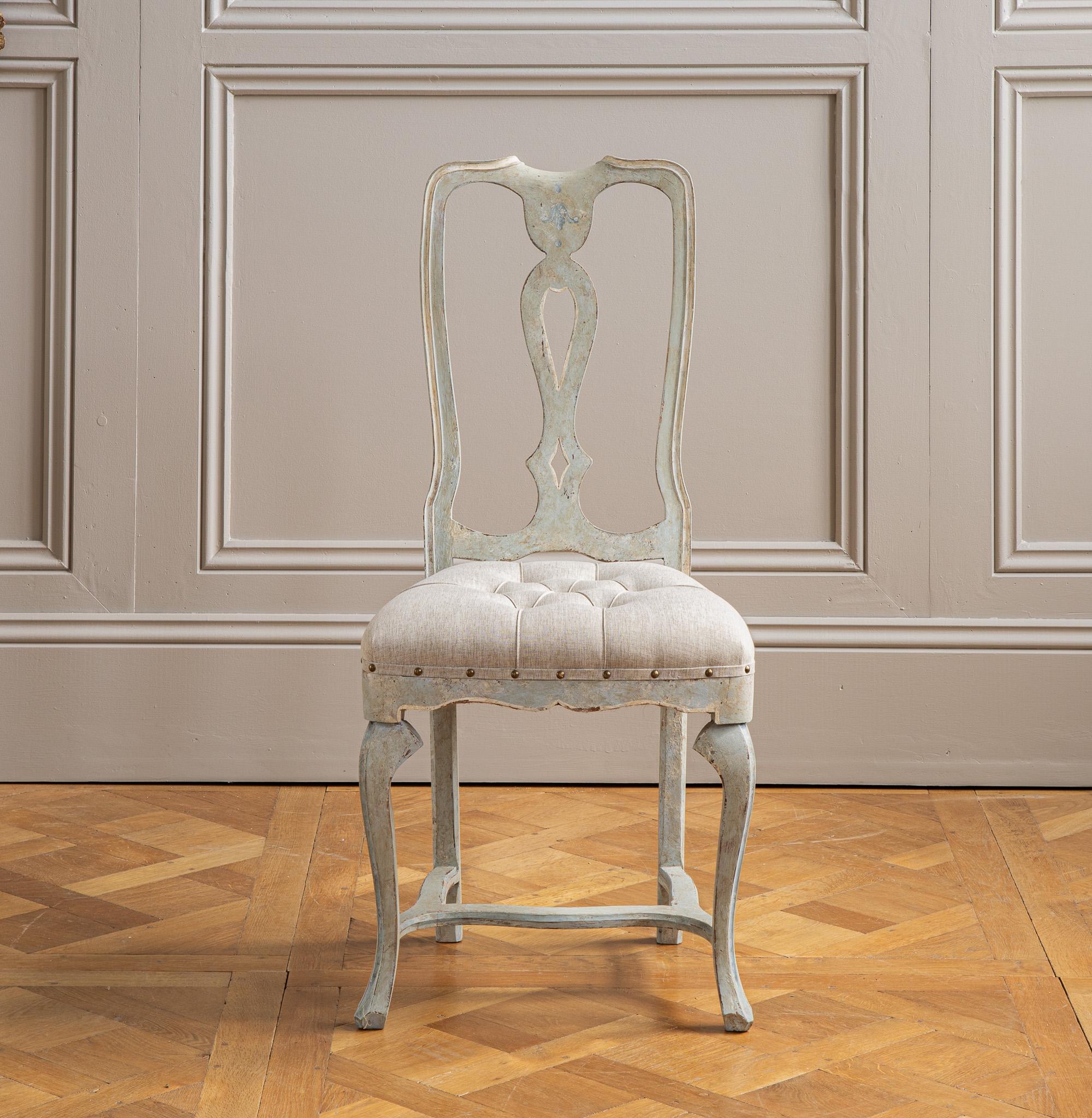 Set Of 6 Venetian Style Dining Chairs For Sale 3