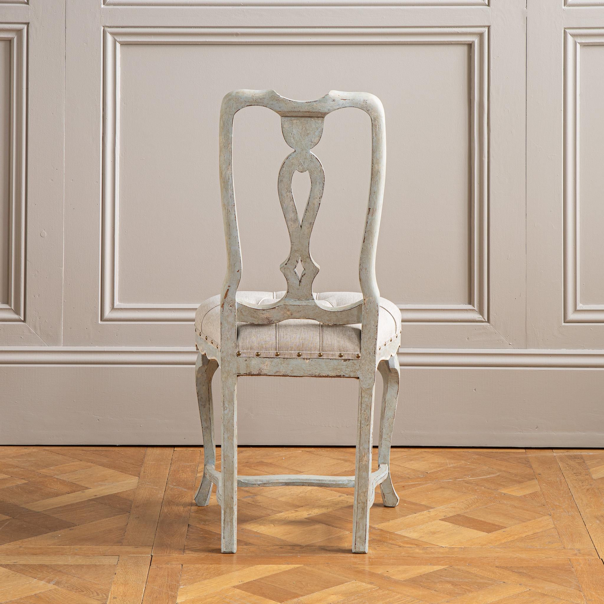 Ensemble de 6 chaises de salle à manger de style vénitien en vente 5