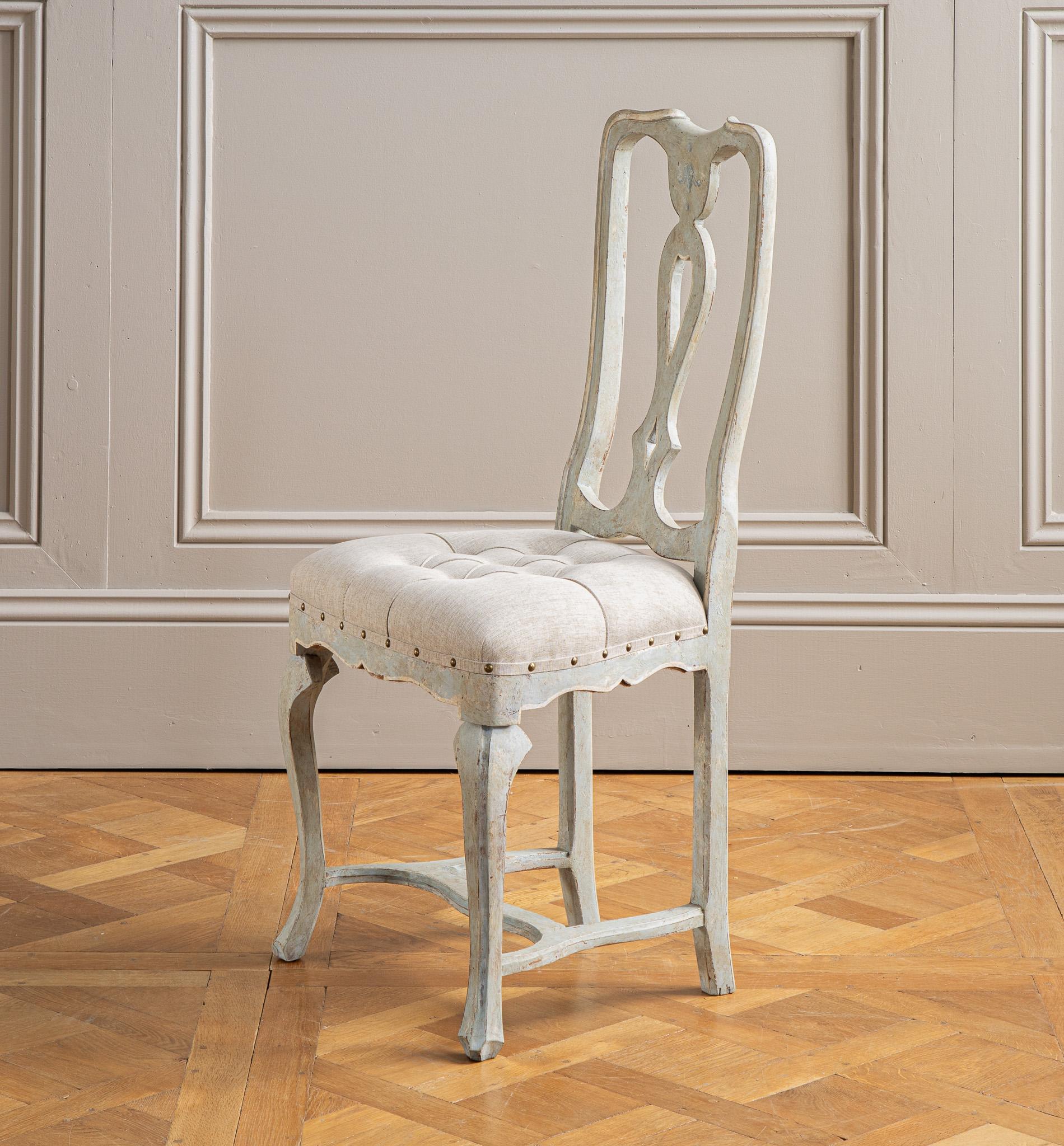Set Of 6 Venetian Style Dining Chairs For Sale 2