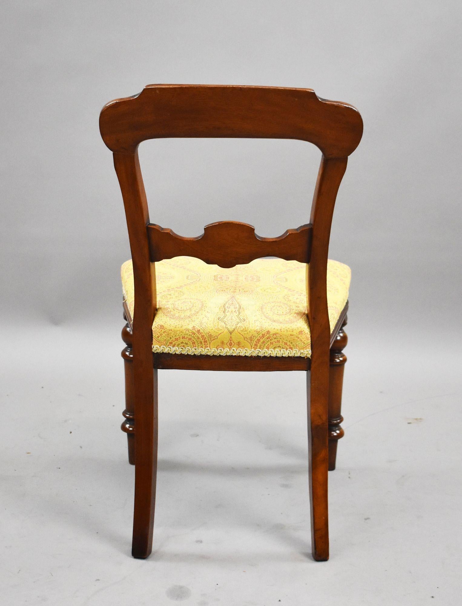 Set di 6 sedie da pranzo vittoriane in mogano in vendita 1