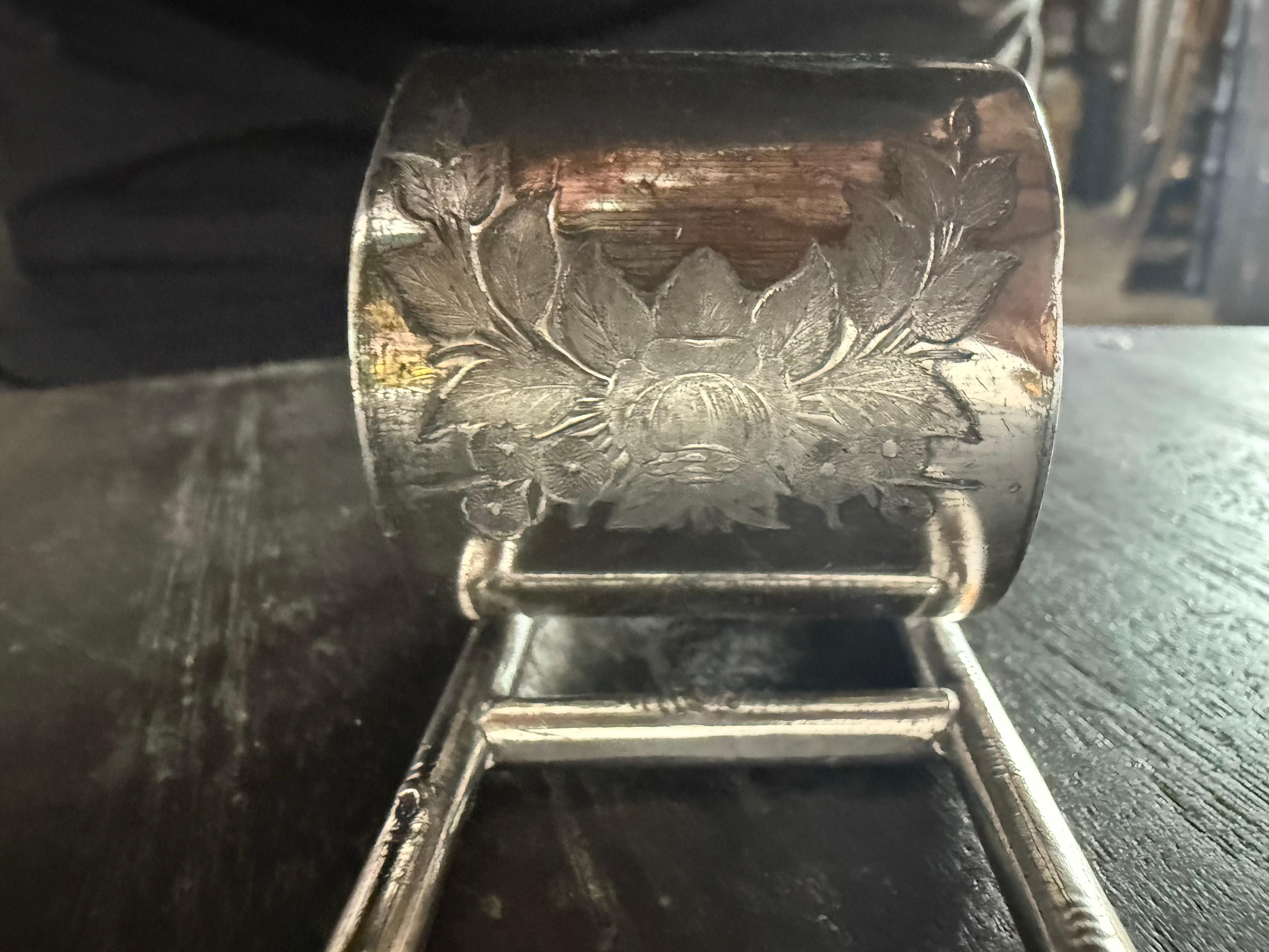 Set of (6) Victorian Napkin Rings For Sale 7