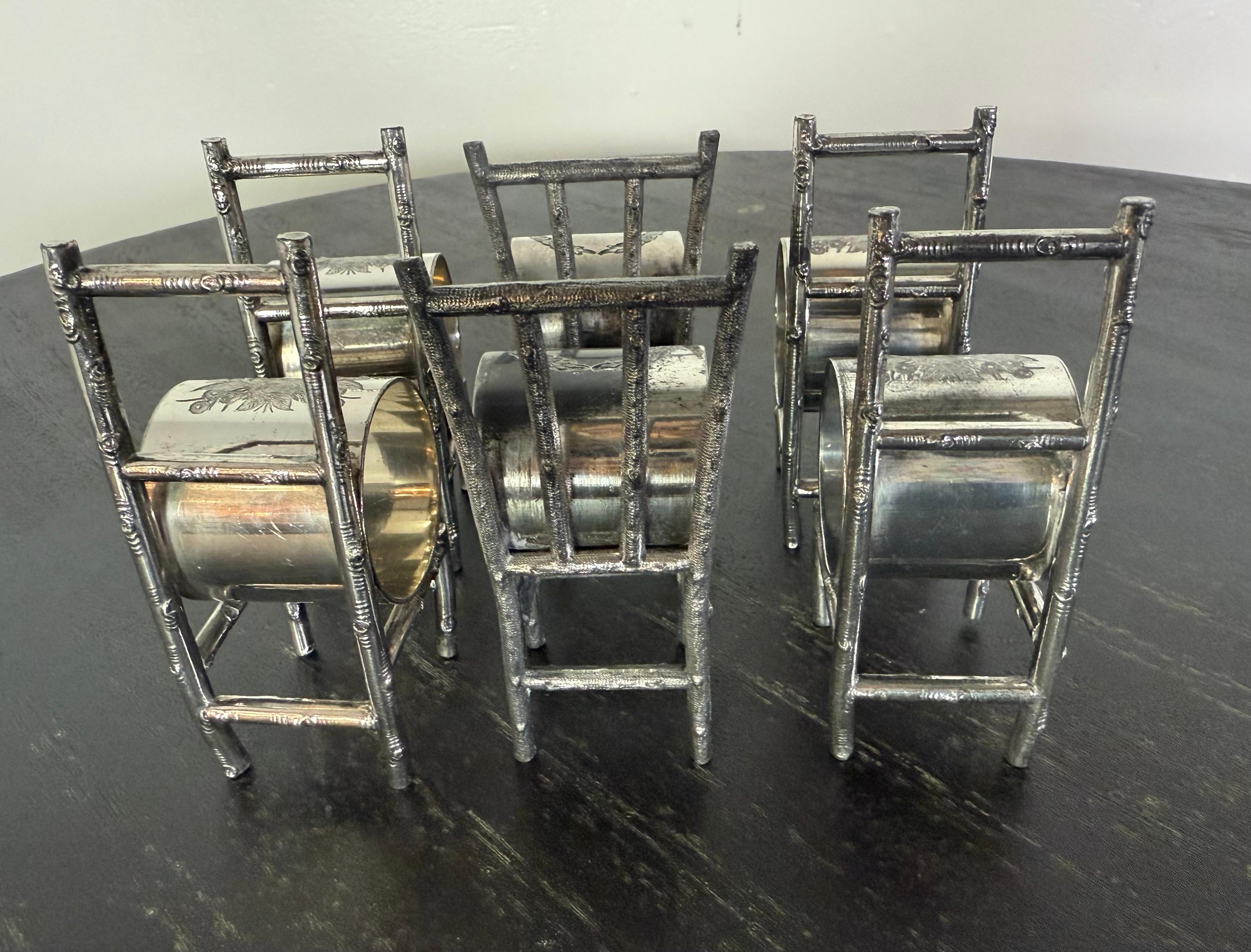20th Century Set of (6) Victorian Napkin Rings For Sale