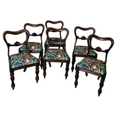 Set di 6 sedie da pranzo imbottite vittoriane  Un set di sedie di qualità eccellente
