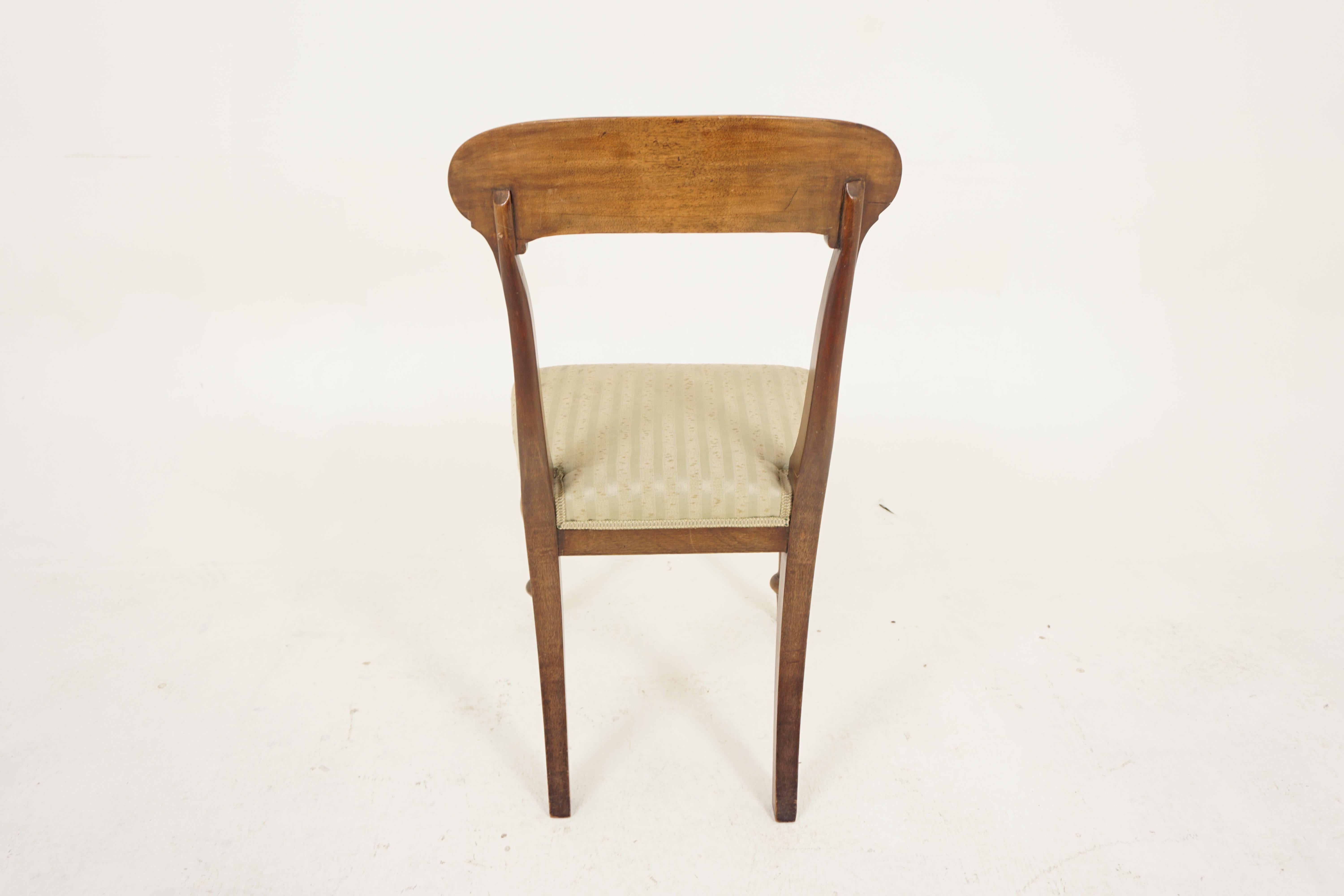 Satz von 6 viktorianischen gepolsterten Esszimmerstühlen aus Nussbaumholz, Schottland 1860, H1190 im Angebot 2