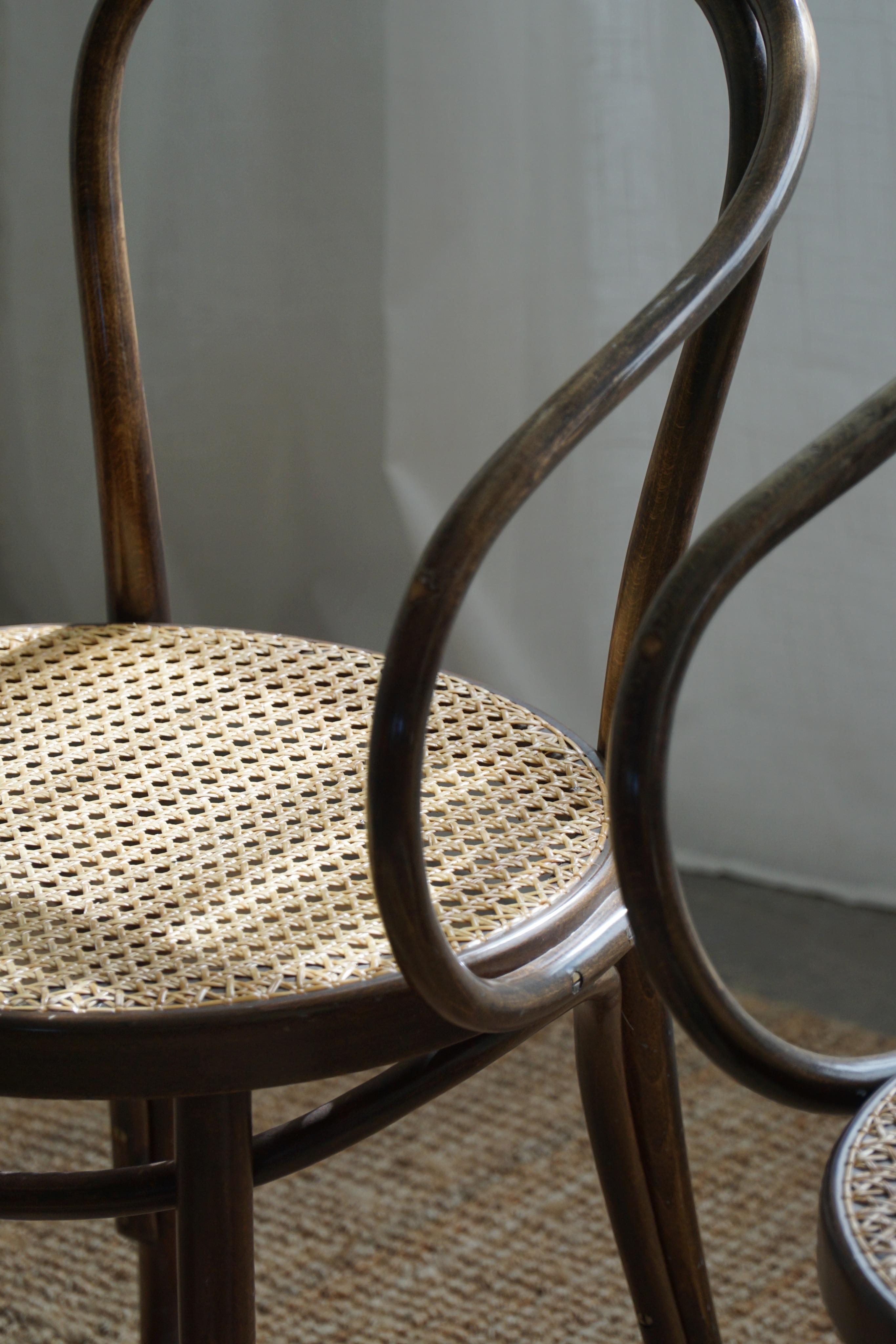 Set of 6 Vienna Chairs in Beech & Cane, Thonet, ZPM Radomsko, Mid-Century, 1960s For Sale 1