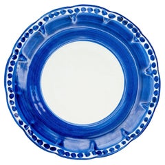 Set of 6 Dining Plates - Vietri Collection "IColorati" - Blue