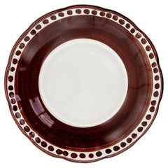 Set of 6 Dining Plates - Vietri Collection "IColorati" - Brown