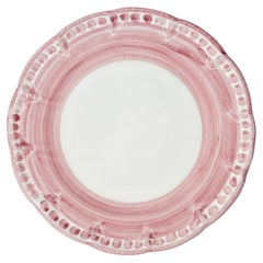 Set of 6 Dining Plates - Vietri Collection "IColorati" - Pink