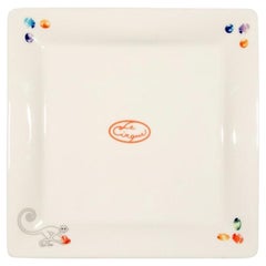 Juego De 6 Villeroy & Boch Para El Restaurante Le Cirque  Platos Monos Cuadrados 11