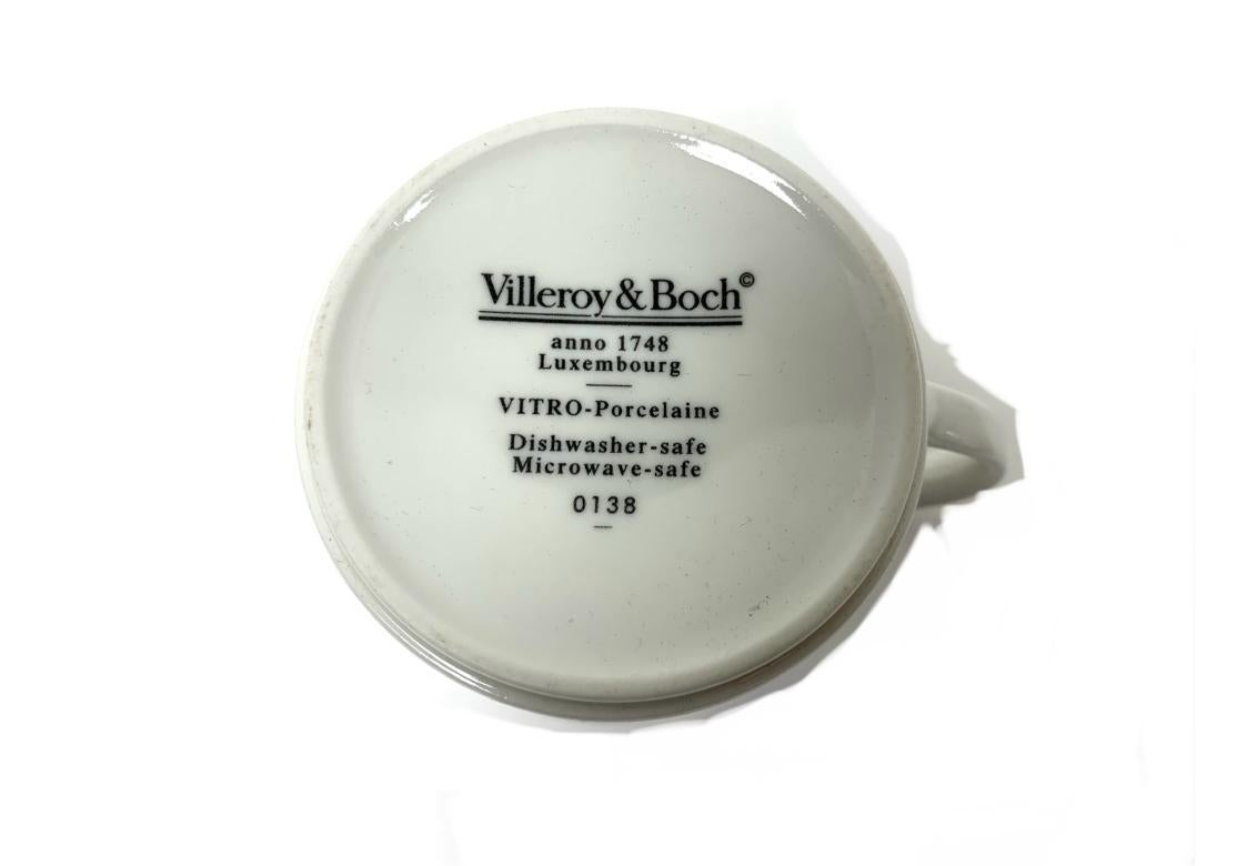 Set von 6 Villeroy & Boch für Le Cirque Restaurantbechern und Untertassen (Hollywood Regency) im Angebot