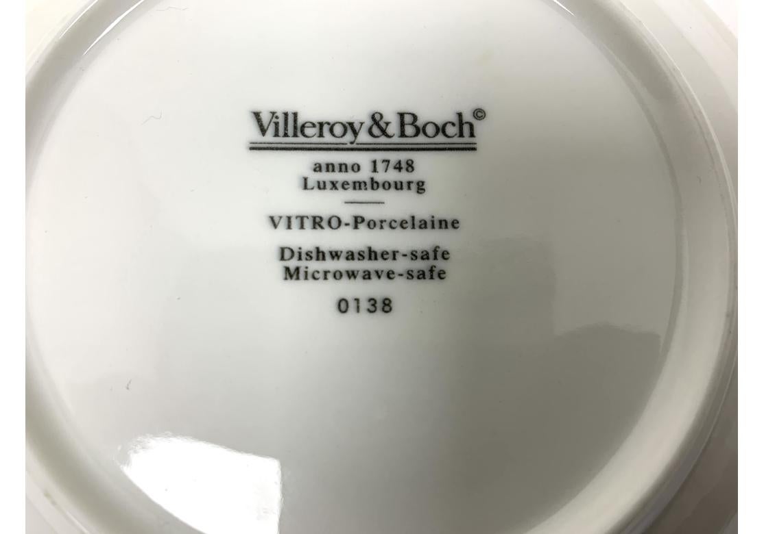 Set von 6 Villeroy & Boch für Le Cirque Restaurantbechern und Untertassen (Luxemburgisch) im Angebot