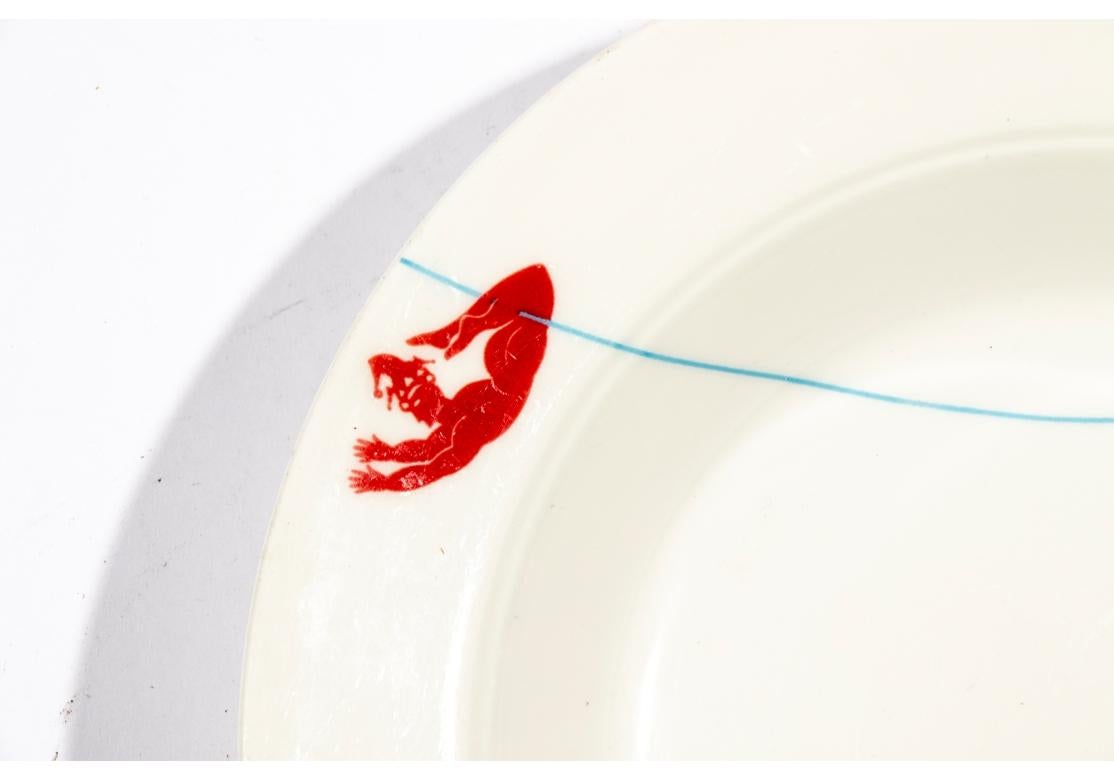 Mid-Century Modern Set Of 6 Villeroy & Boch For Osteria Del Circo Le Cirque 9