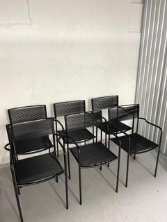 Ensemble de 6 chaises vintage Alias Spaghetti