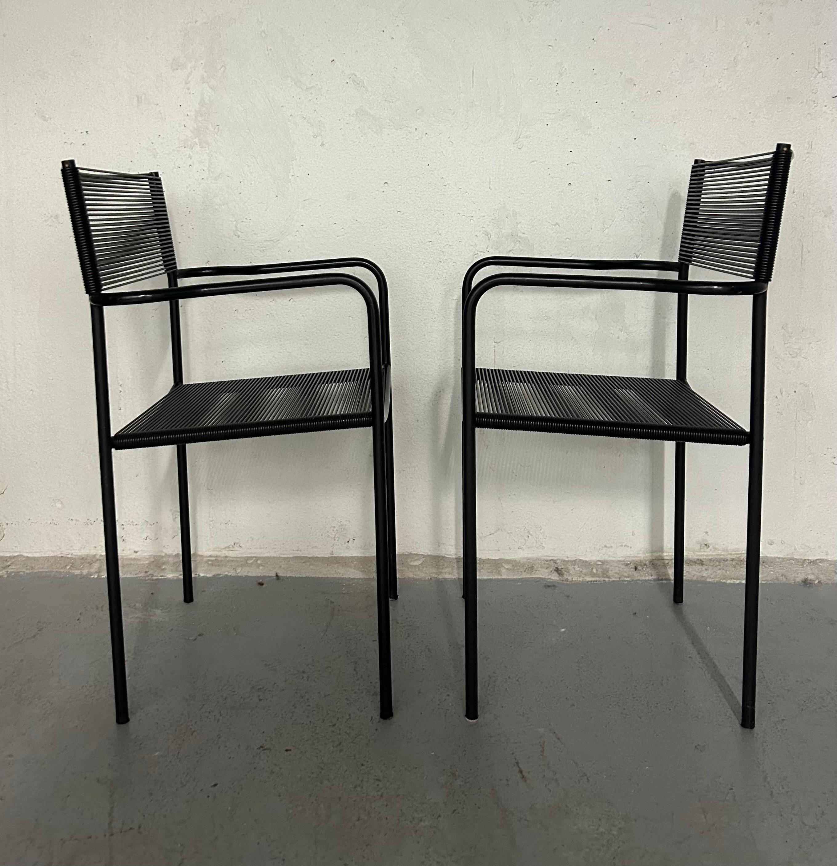 Steel Set of 6 - Vintage Alias Spaghetti Chairs