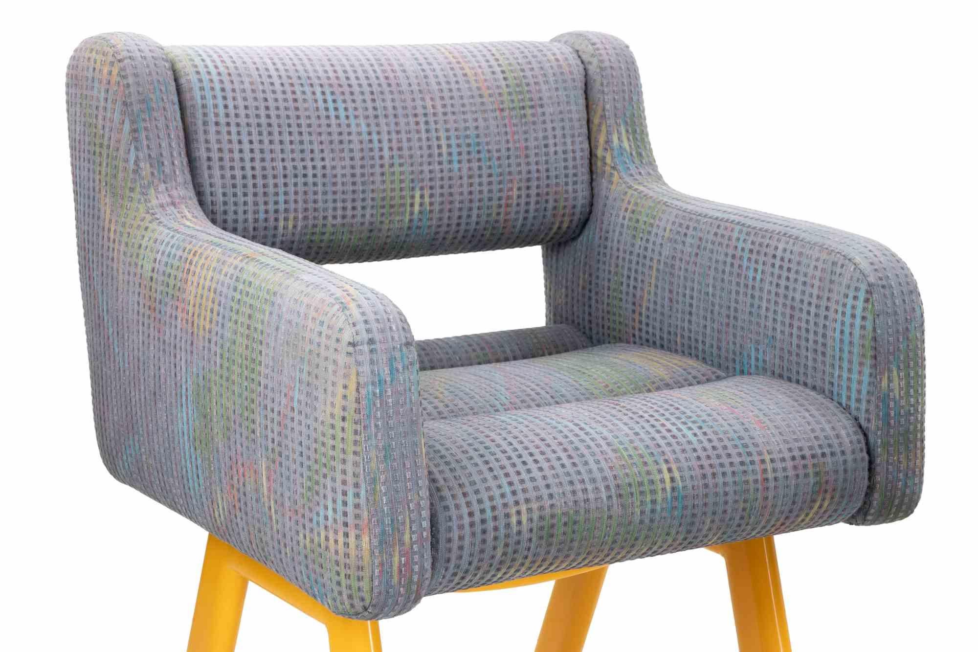 Tessuto Set di 6 poltrone vintage di Rossi di Albizzate, anni '70 in vendita