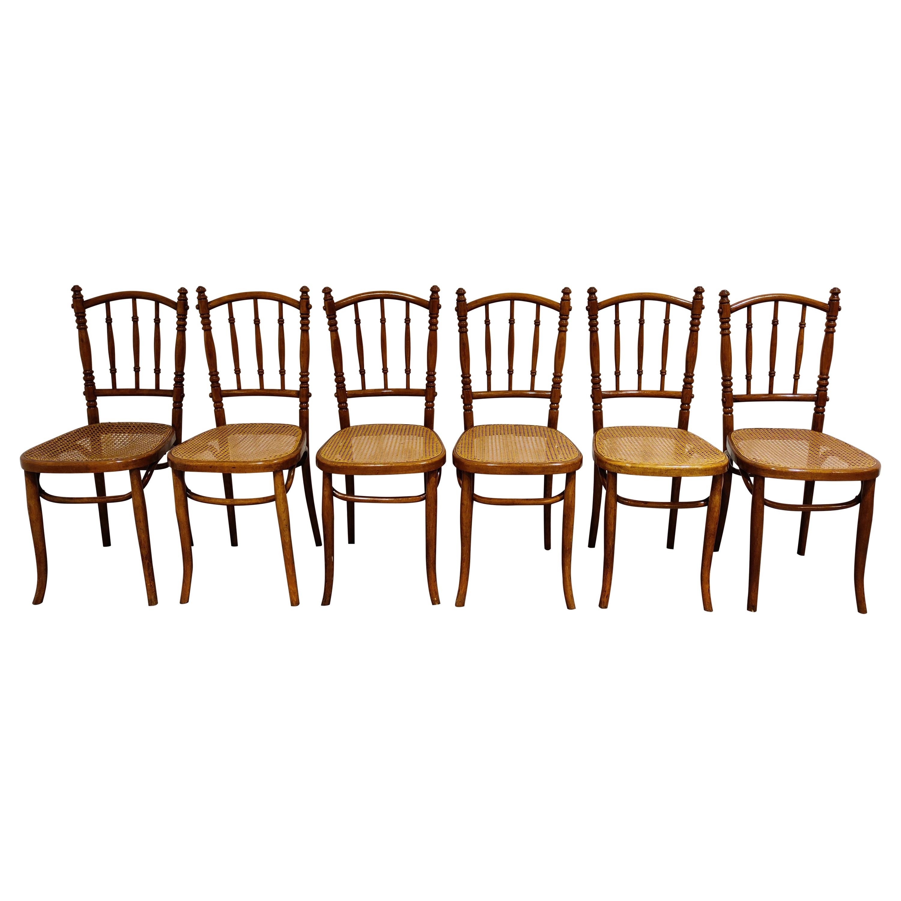 Set of 6 Vintage Bistro Chairs, 1950s