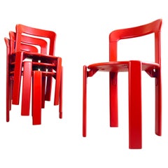 Set of 6 vintage chairs Bruno Rey Kusch & Co 1970s design new lacquered